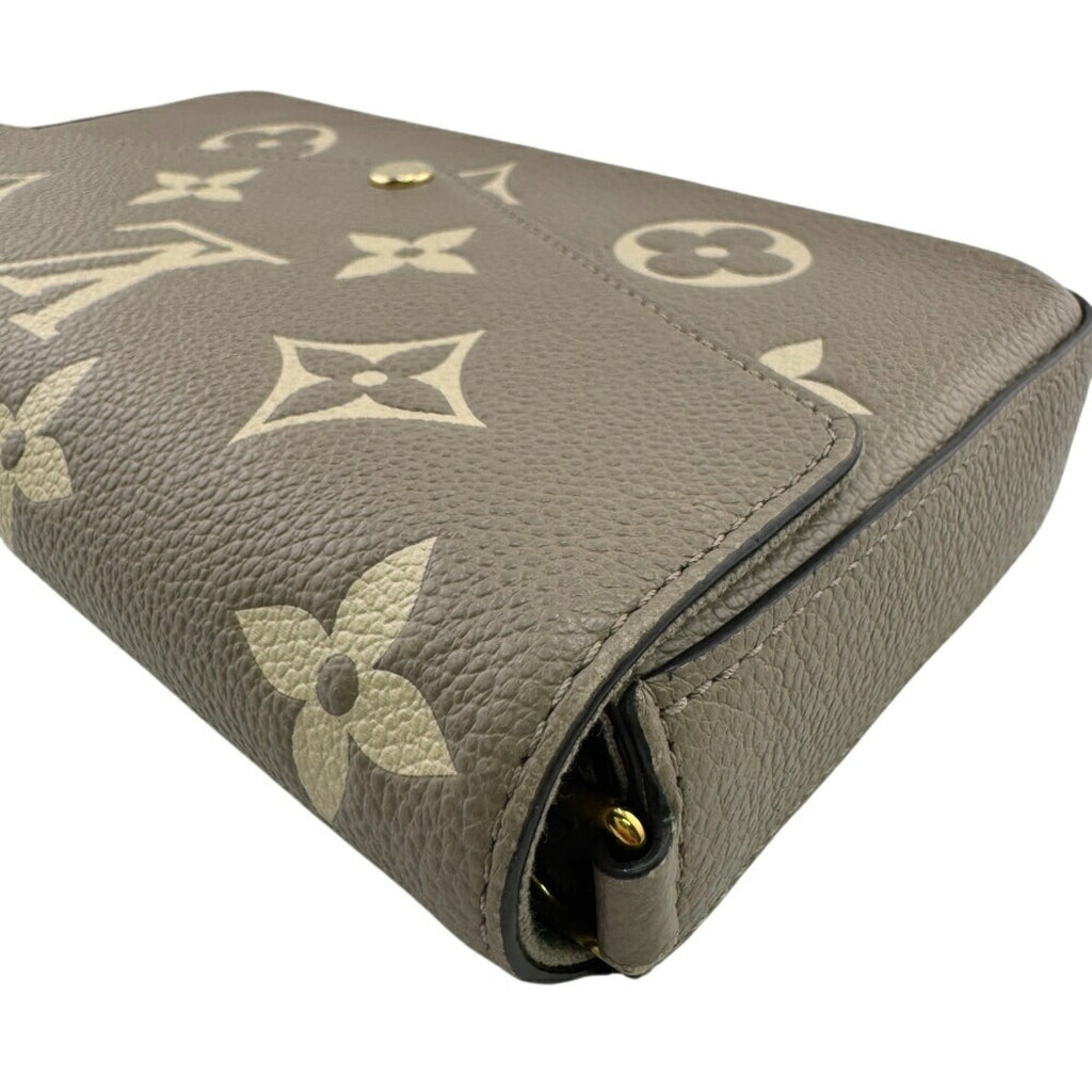 Louis Vuitton Gray Grayish Leather Pochette Shoulder Bag (Pre-Owned)