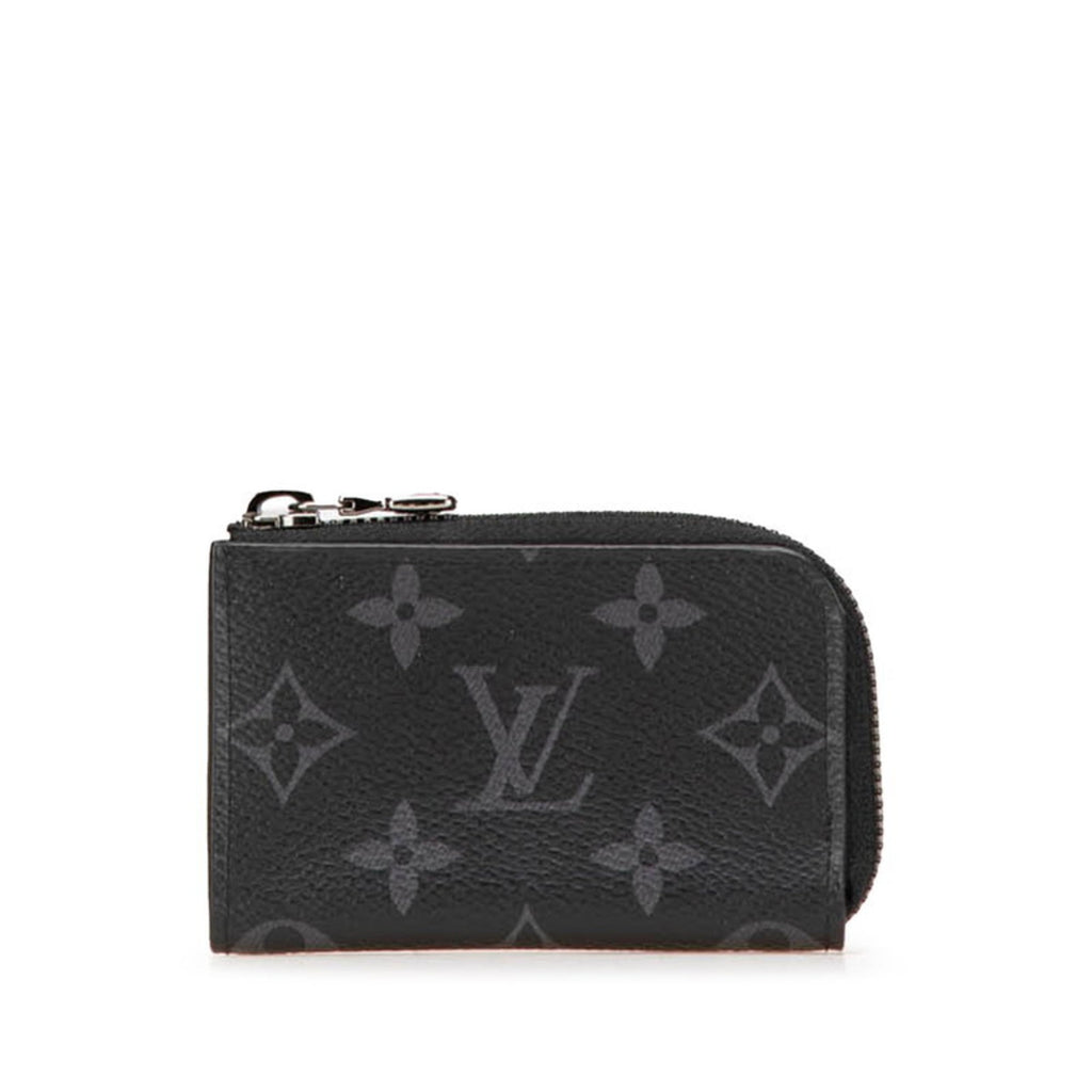 Louis Vuitton Black Leather Pvc Coin Purse/Coin Case (Pre-Owned)