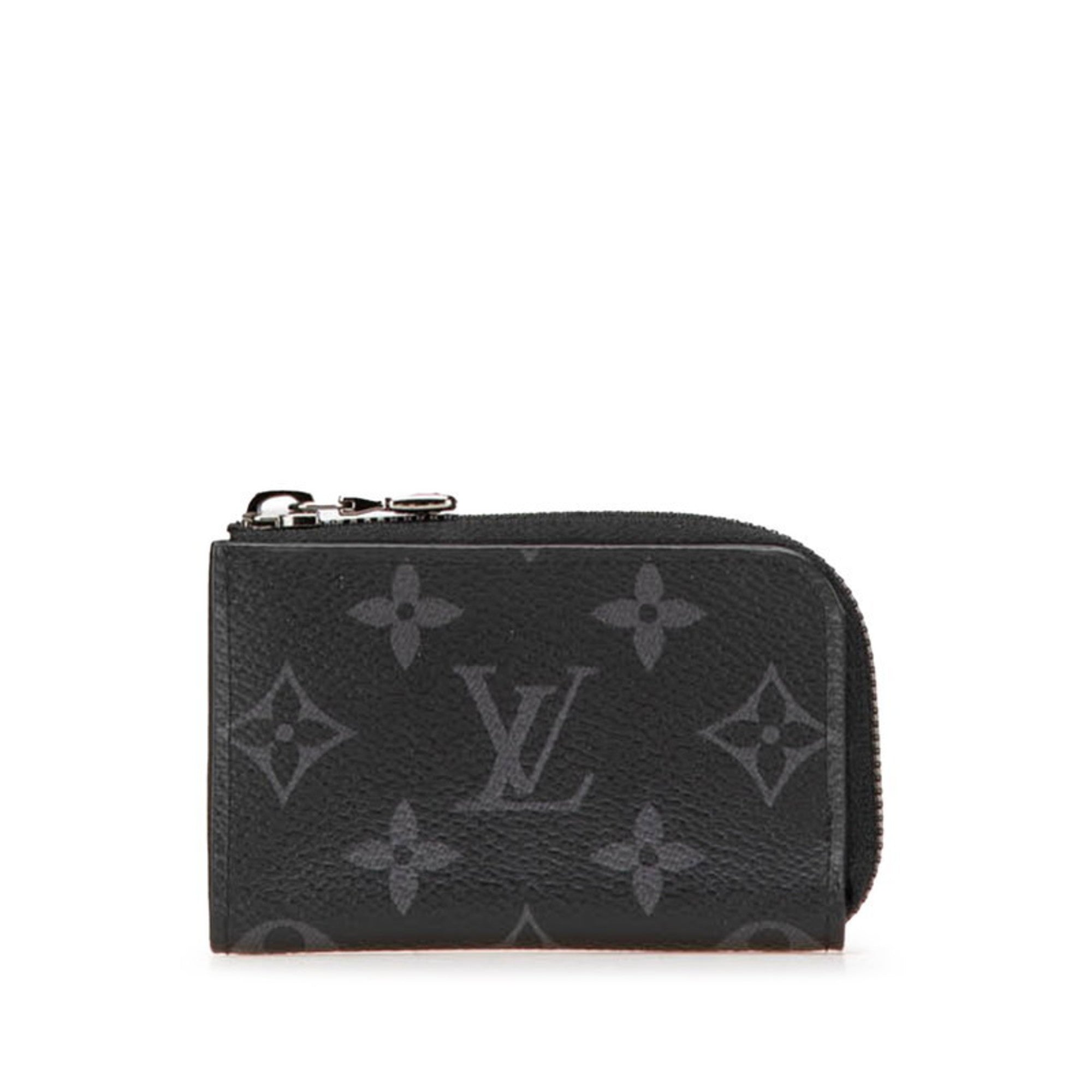Louis Vuitton Black Leather Pvc Coin Purse/Coin Case (Pre-Owned)