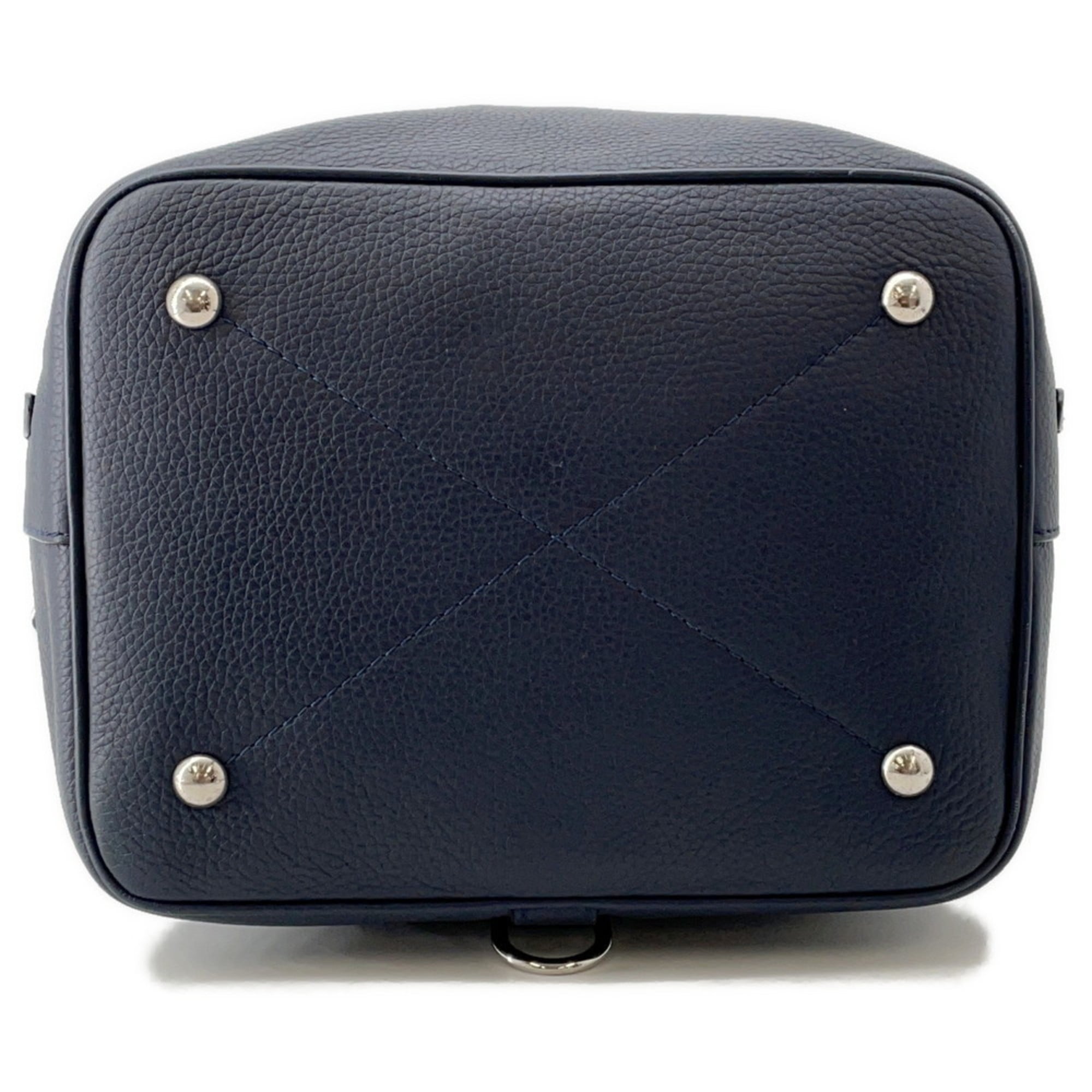 Louis Vuitton Navy Leather Shoulder Bag (Pre-Owned)