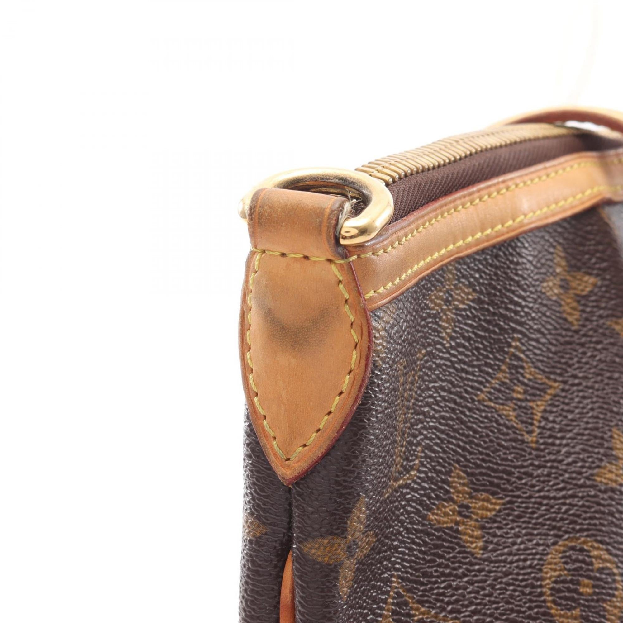 Louis Vuitton Brown Pvc Coated Canvas Leather Shoulder Bag (Pre-Owned)