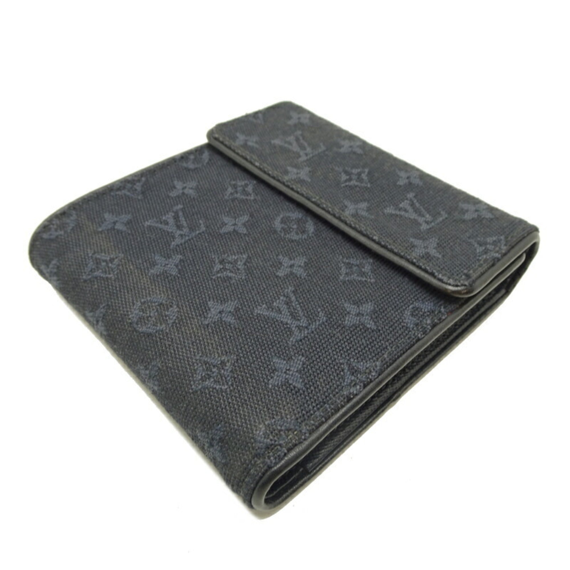 Louis Vuitton Monogram Mini Galle Monogram Navy Monogram Mini Wallet (Tri-Fold) (Pre-Owned)