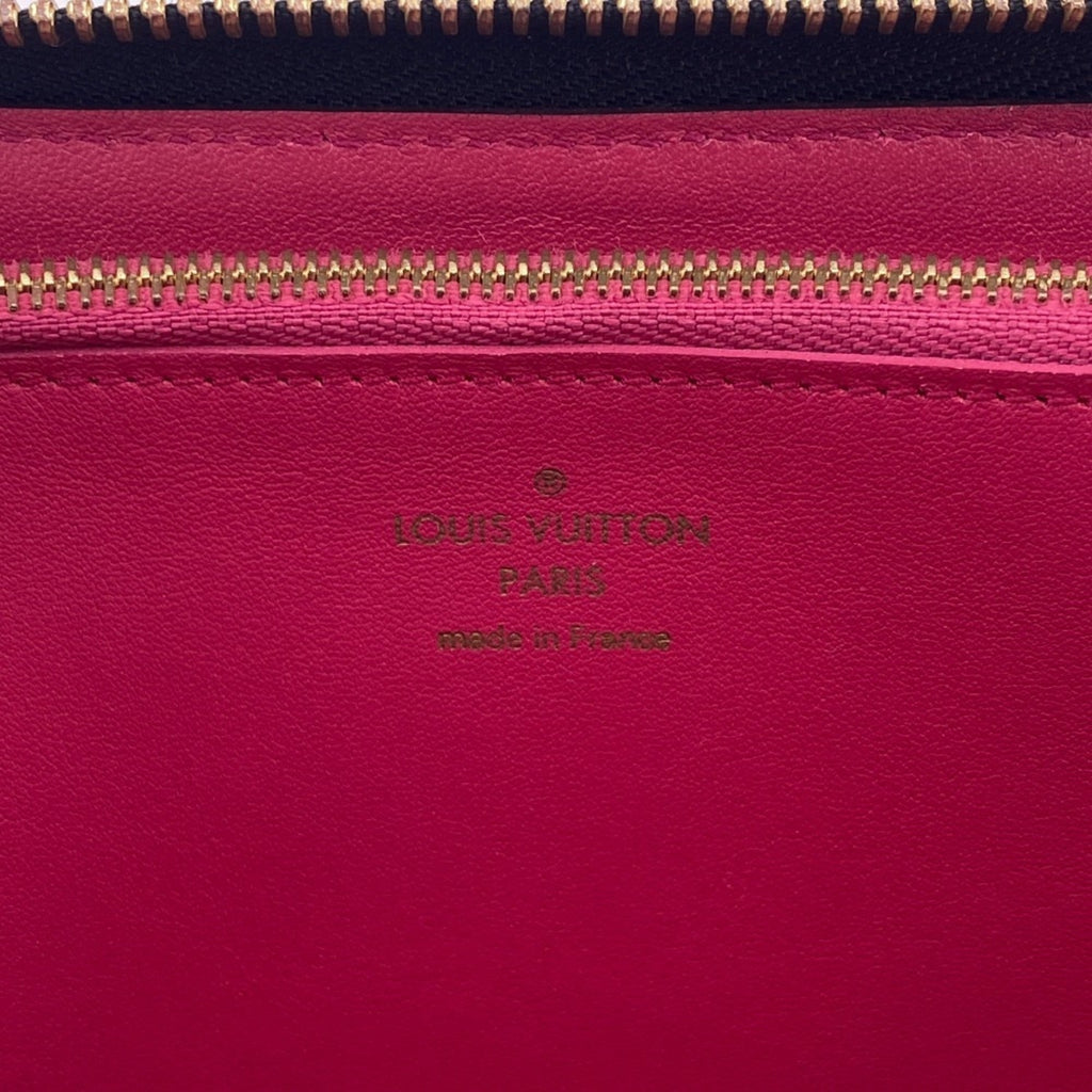 Louis Vuitton Black Leather Long Wallet (Bi-Fold) (Pre-Owned)