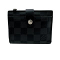 Louis Vuitton Black Gray Leather Wallet (Bi-Fold) (Pre-Owned)