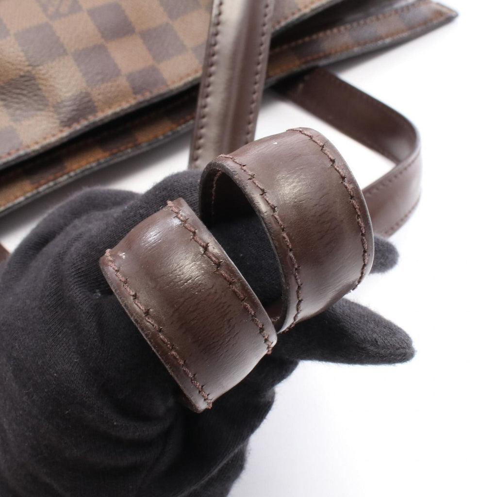 Louis Vuitton Brown Ebene Coated Canvas Leather Tote Bag (Pre-Owned)