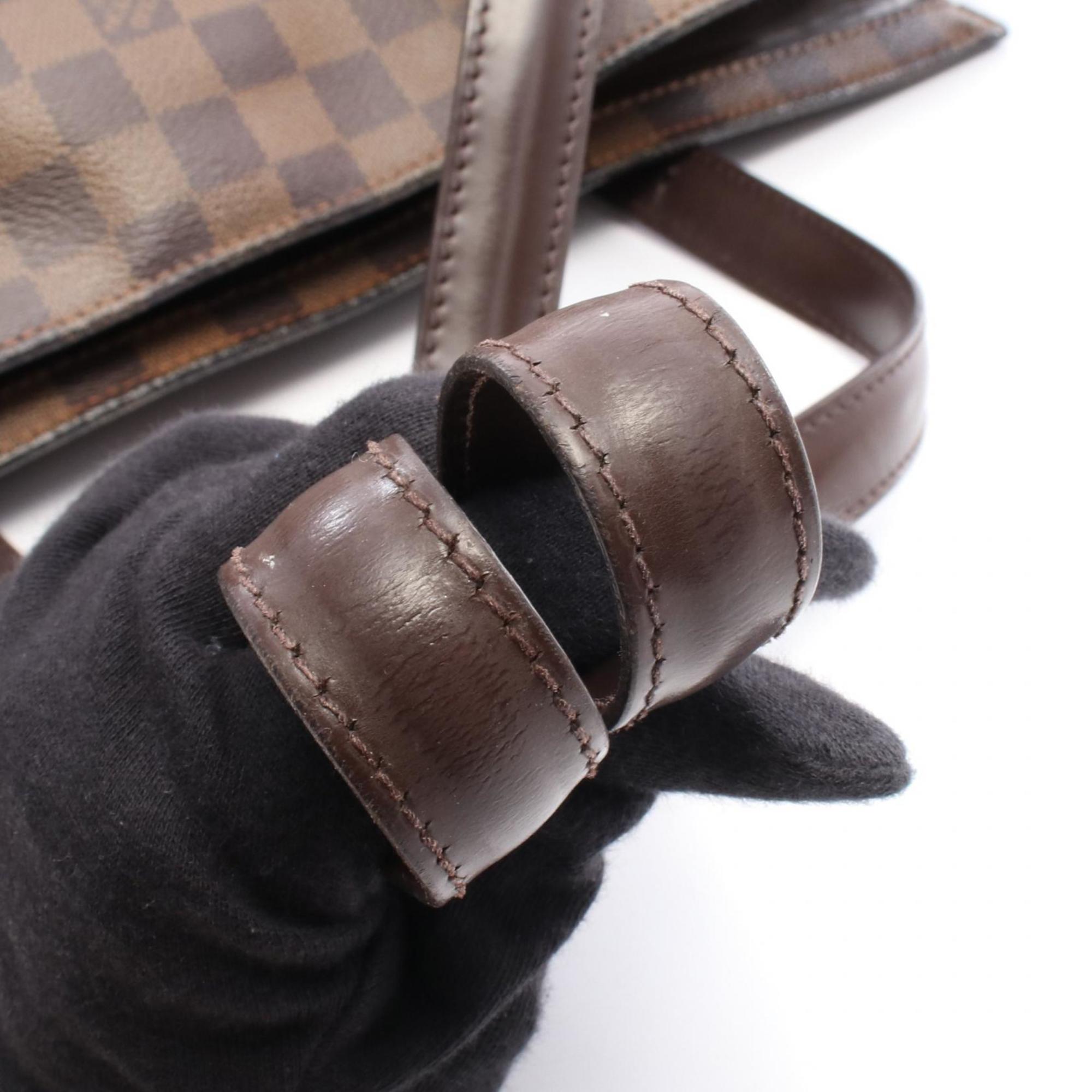 Louis Vuitton Brown Ebene Coated Canvas Leather Tote Bag (Pre-Owned)