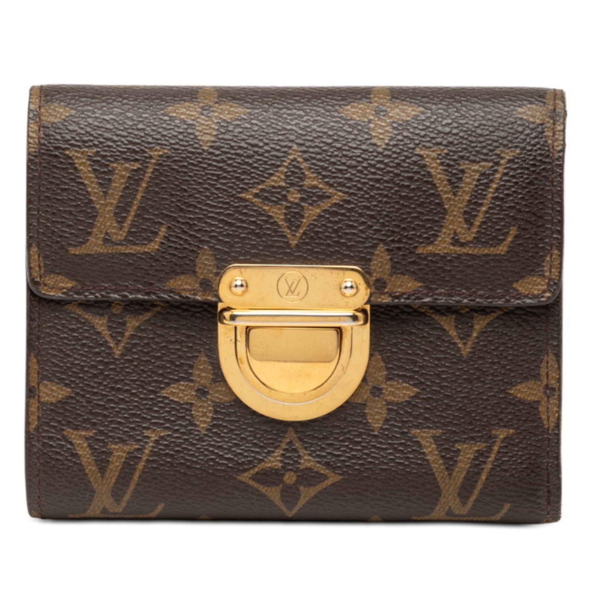 Louis Vuitton Brown Pvc Leather Wallet (Bi-Fold) (Pre-Owned)