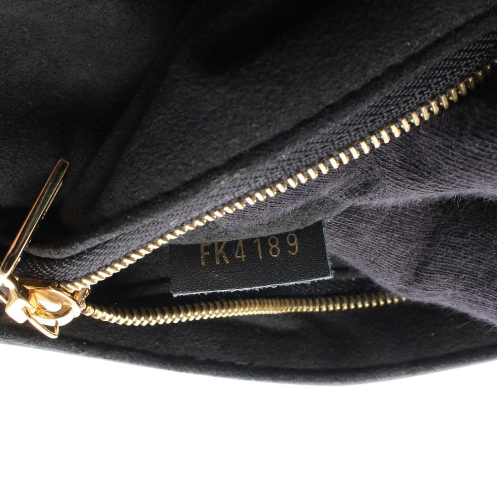 Louis Vuitton Black Brown Damier Canvas Ivory Coated Canvas Shoulder Bag (Pre-Owned)