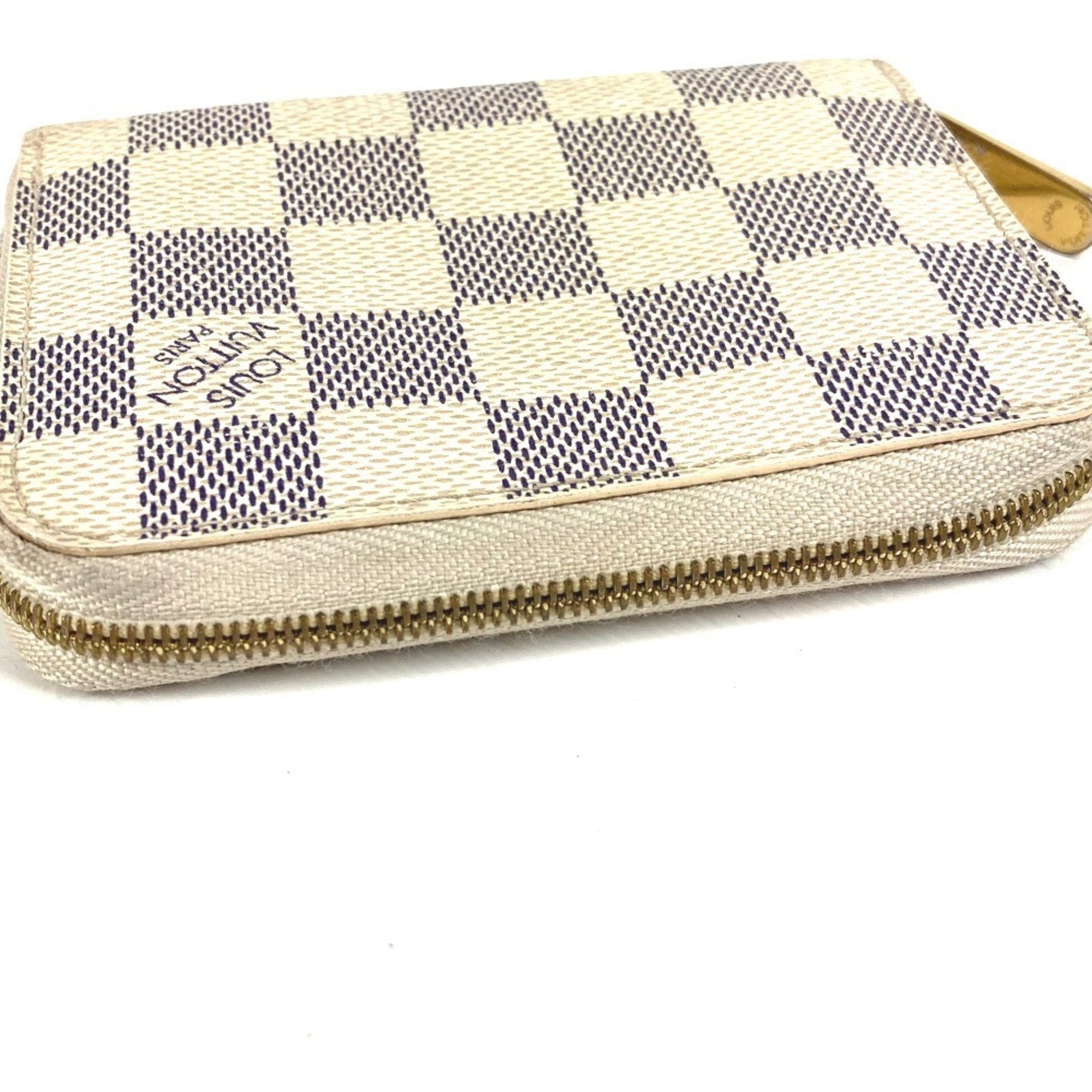 Louis Vuitton Damier Azur Damier Azur White Damier Azur Coin Purse/Coin Case (Pre-Owned)
