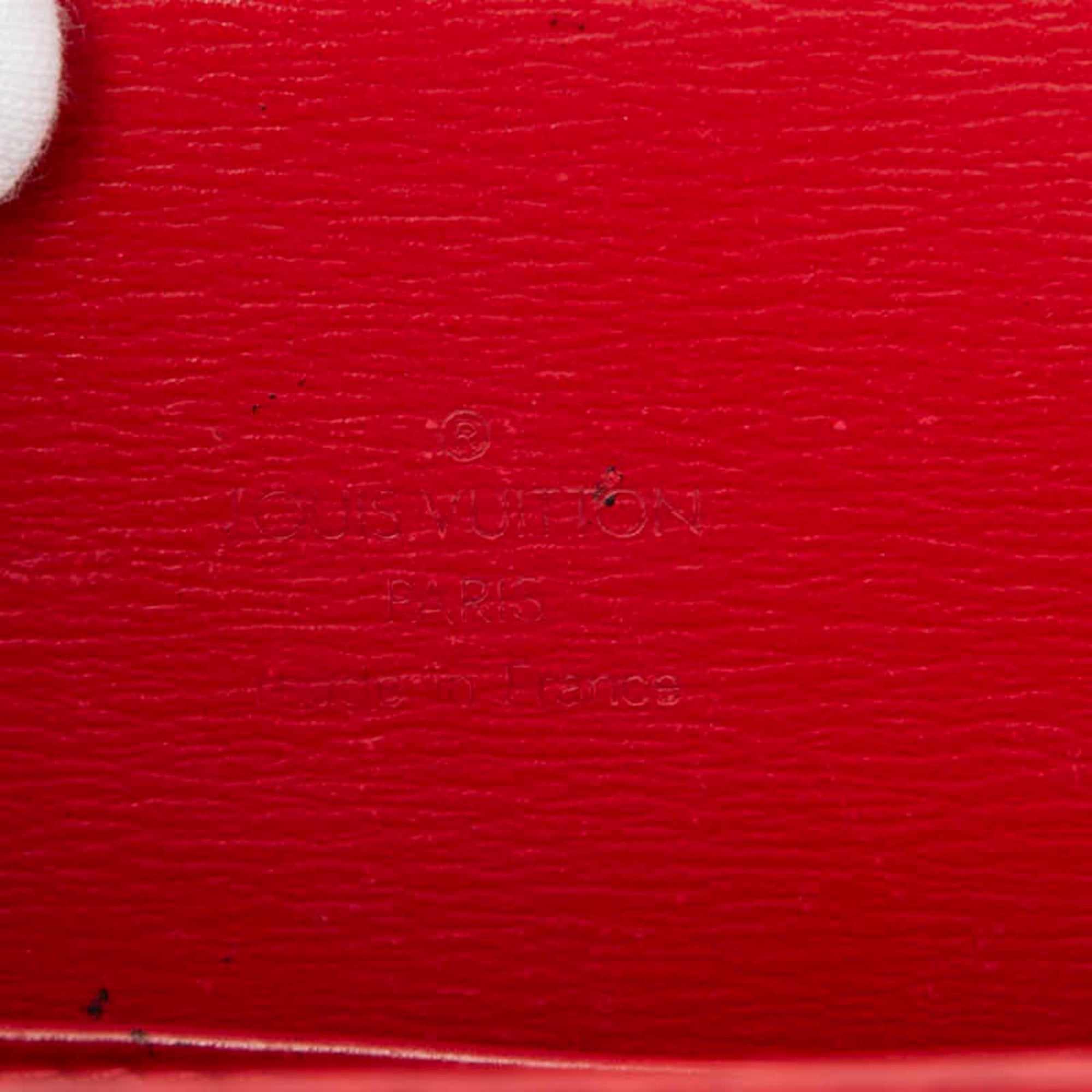 Louis Vuitton Castilian Red Leather Shoulder Bag (Pre-Owned)
