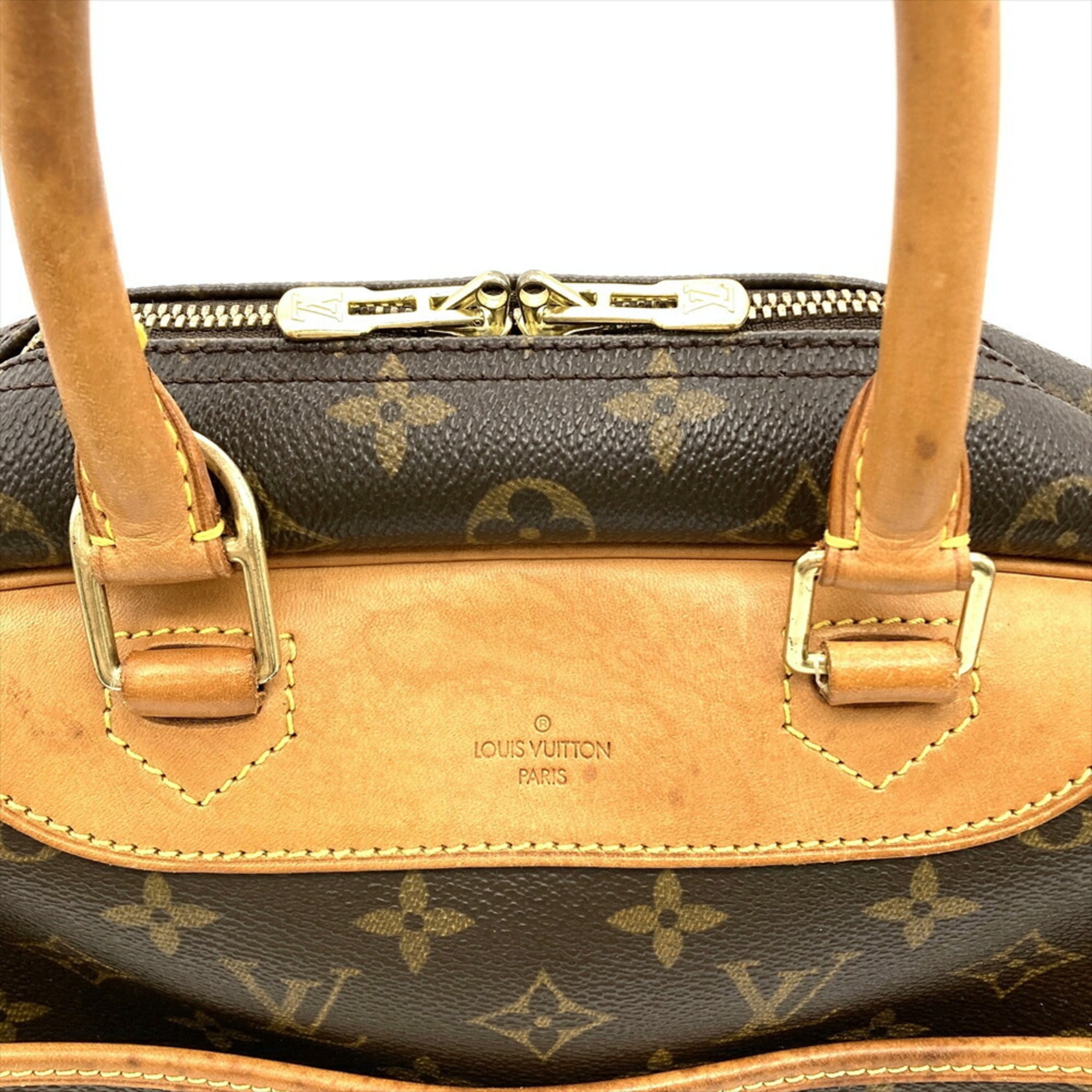 Louis Vuitton Brown Monogram Canvas Handbag (Pre-Owned)