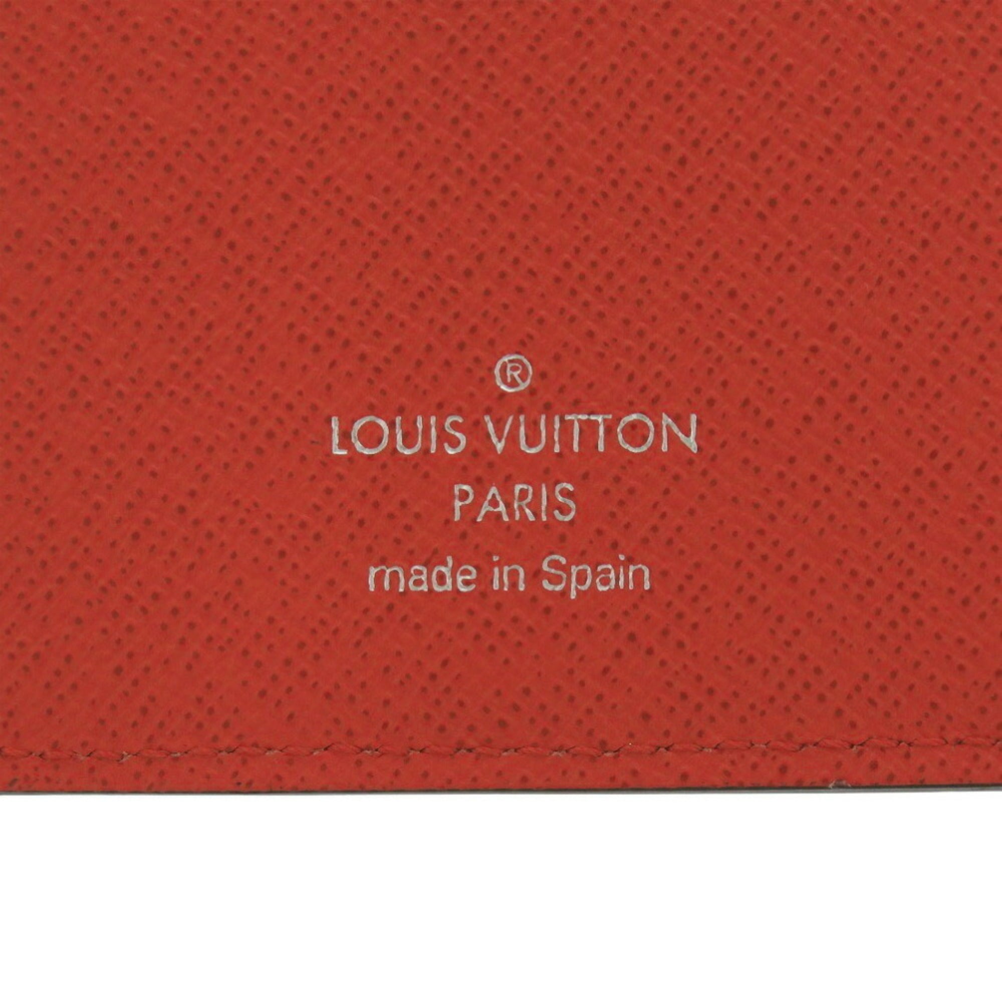 Louis Vuitton Red Color Epi Leather Long Wallet (Bi-Fold) (Pre-Owned)