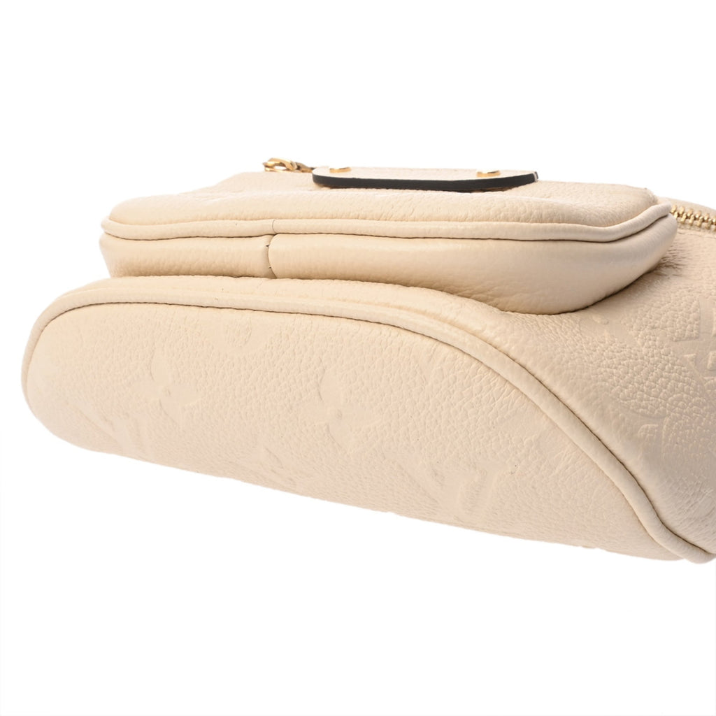 Louis Vuitton Cream Leather Shoulder Bag (Pre-Owned)