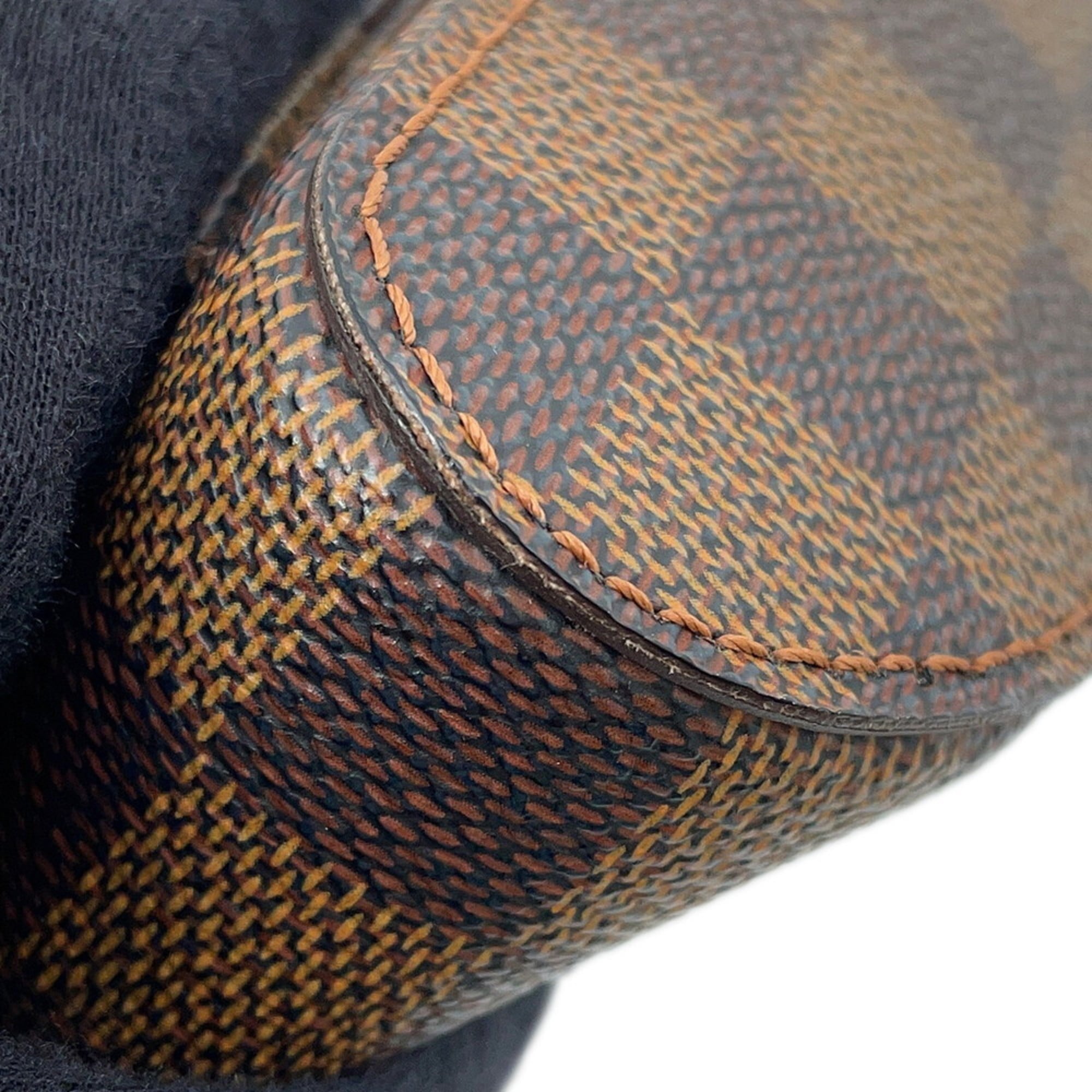 Louis Vuitton Damier Brown Damier Canvas Ebene Red Color Shoulder Bag Sling Bag (Pre-Owned)