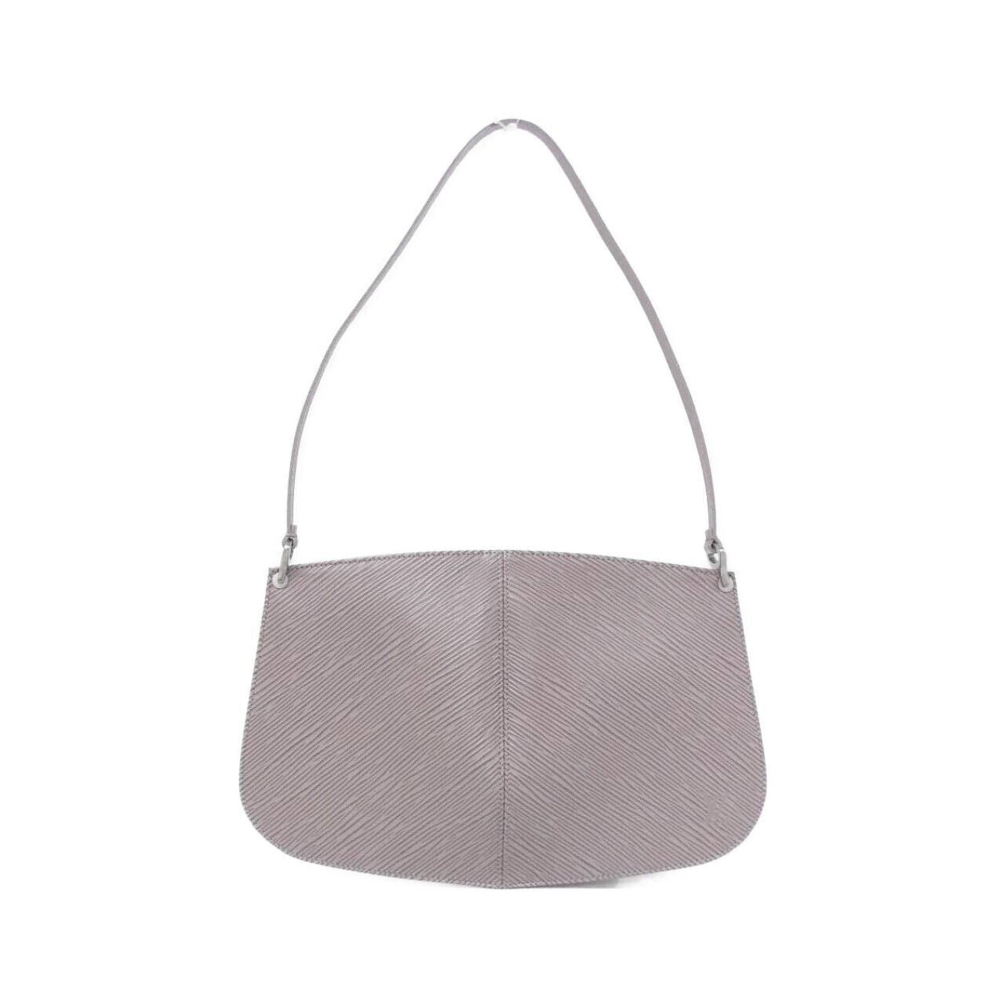 Louis Vuitton Purple Silver Leather Pochette Pouch (Pre-Owned)