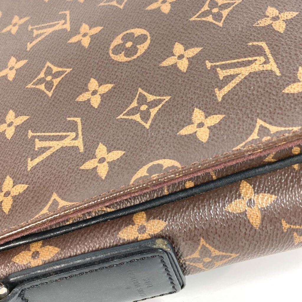 Louis Vuitton Black Brown Monogram Messenger Bag Shoulder Bag (Pre-Owned)