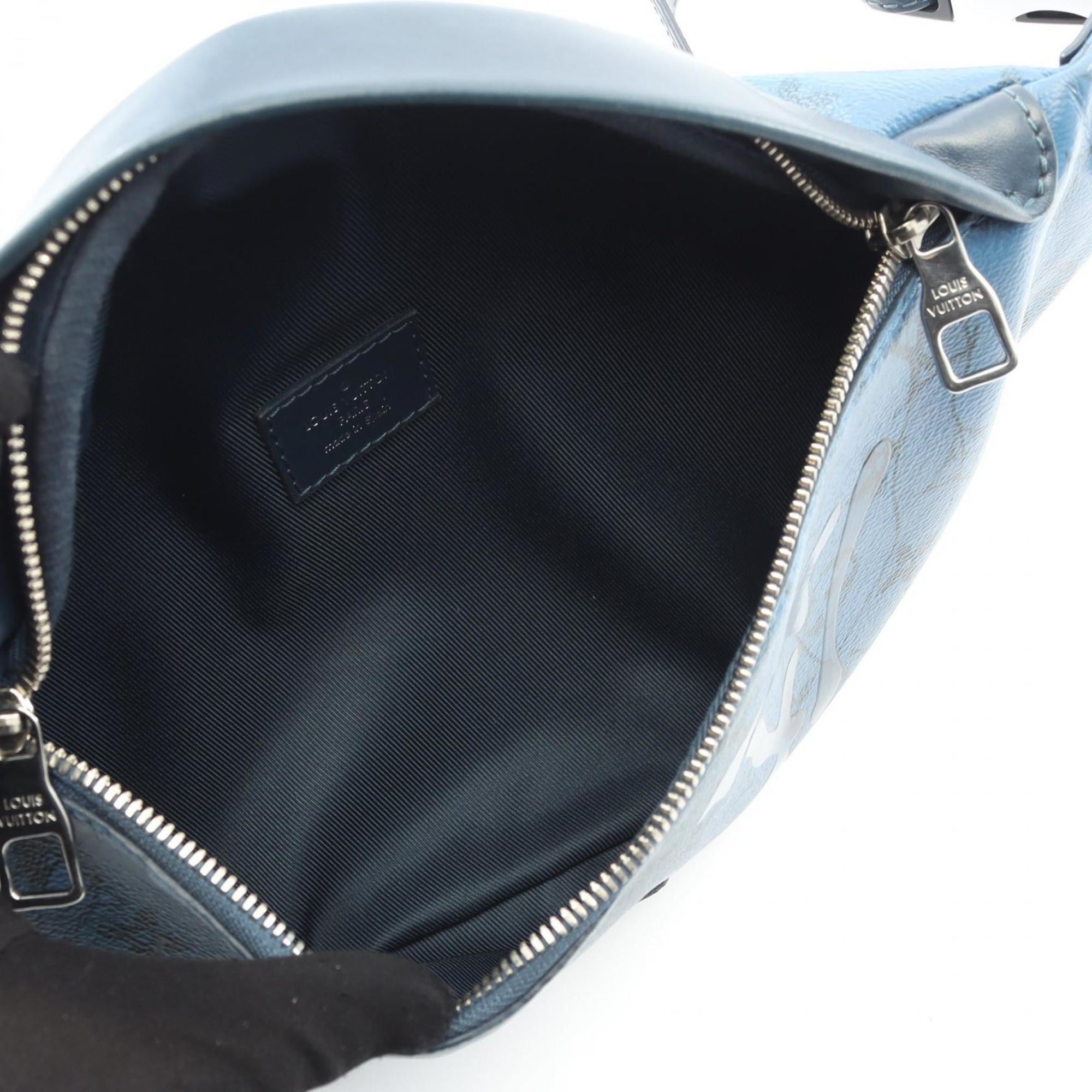 Louis Vuitton Blue Pvc Leather Fanny Pack (Pre-Owned)