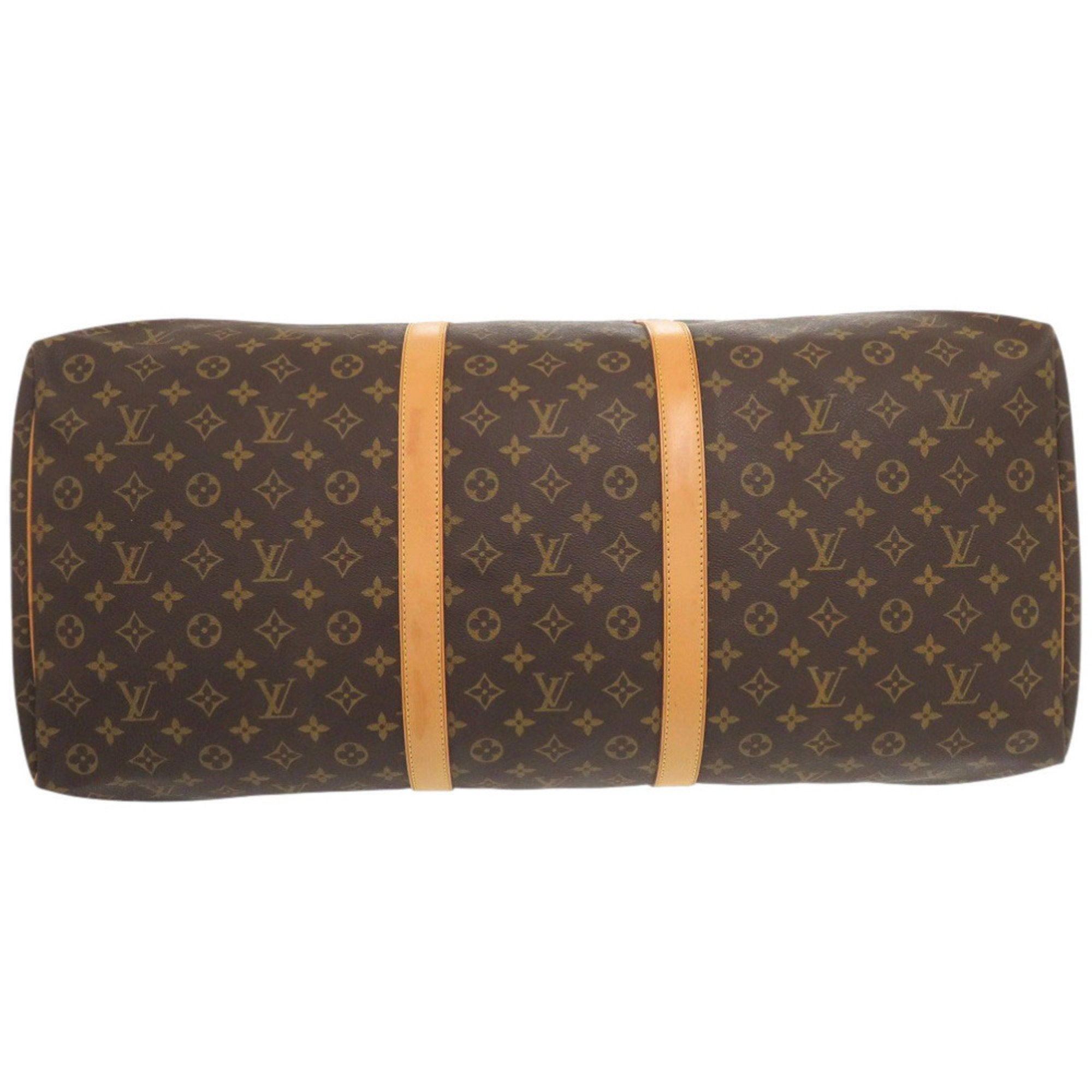 Louis Vuitton Brown Monogram Canvas Boston Bag (Pre-Owned)