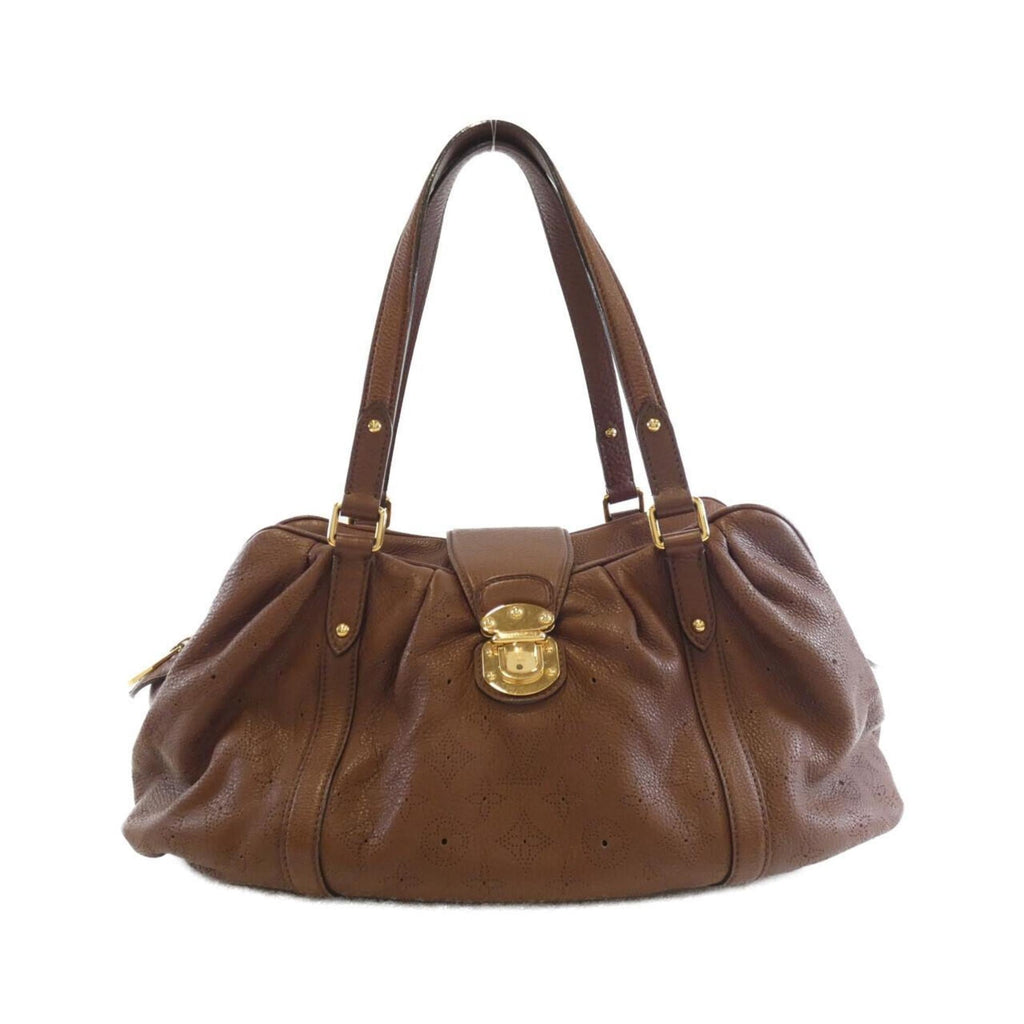 Louis Vuitton Mahina Cognac Leather Shoulder Bag (Pre-Owned)