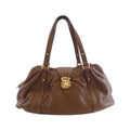 Louis Vuitton Mahina Cognac Leather Shoulder Bag (Pre-Owned)