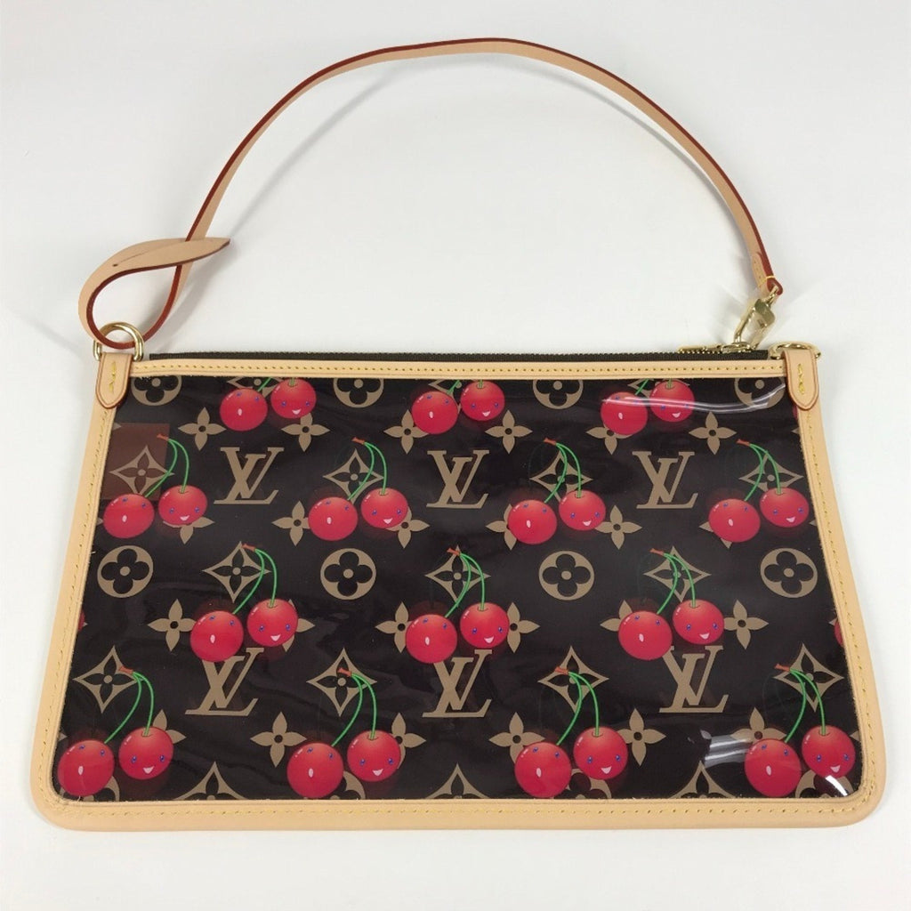Louis Vuitton Brown Clear Monogram Red Color Monogram Shoulder Bag (Pre-Owned)