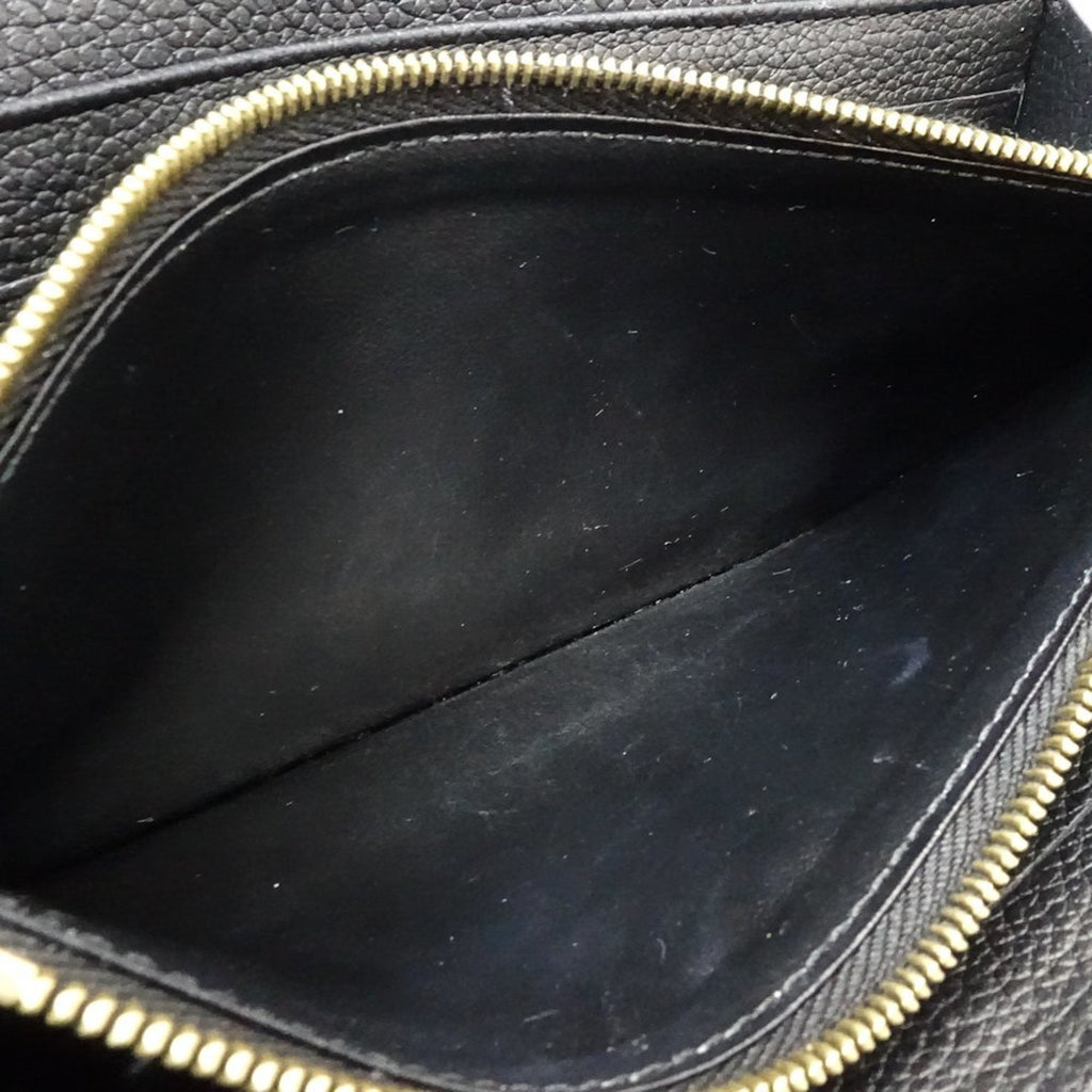 Louis Vuitton Beige Black Monogram Empreinte Long Wallet (Bi-Fold) (Pre-Owned)