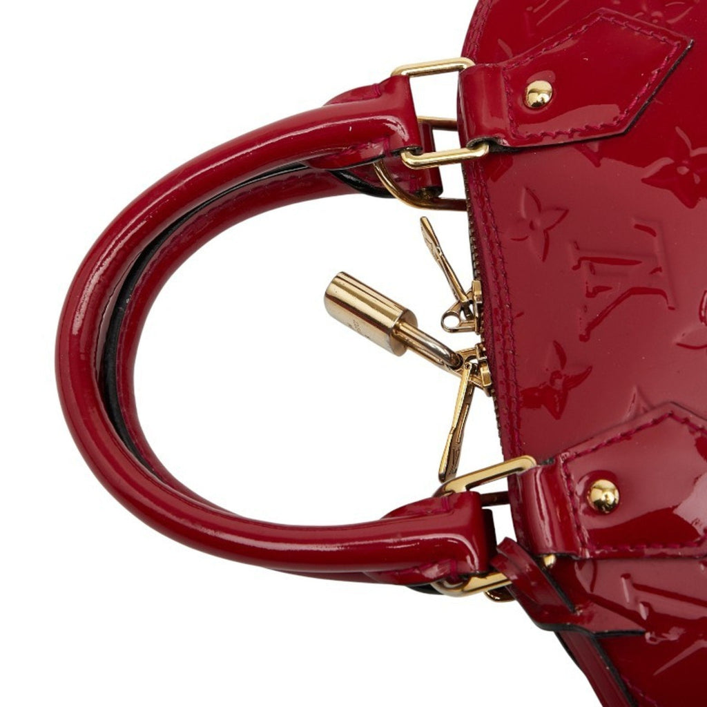 Louis Vuitton Pomme D'amour Red Color Patent Leather Handbag Shoulder Bag (Pre-Owned)