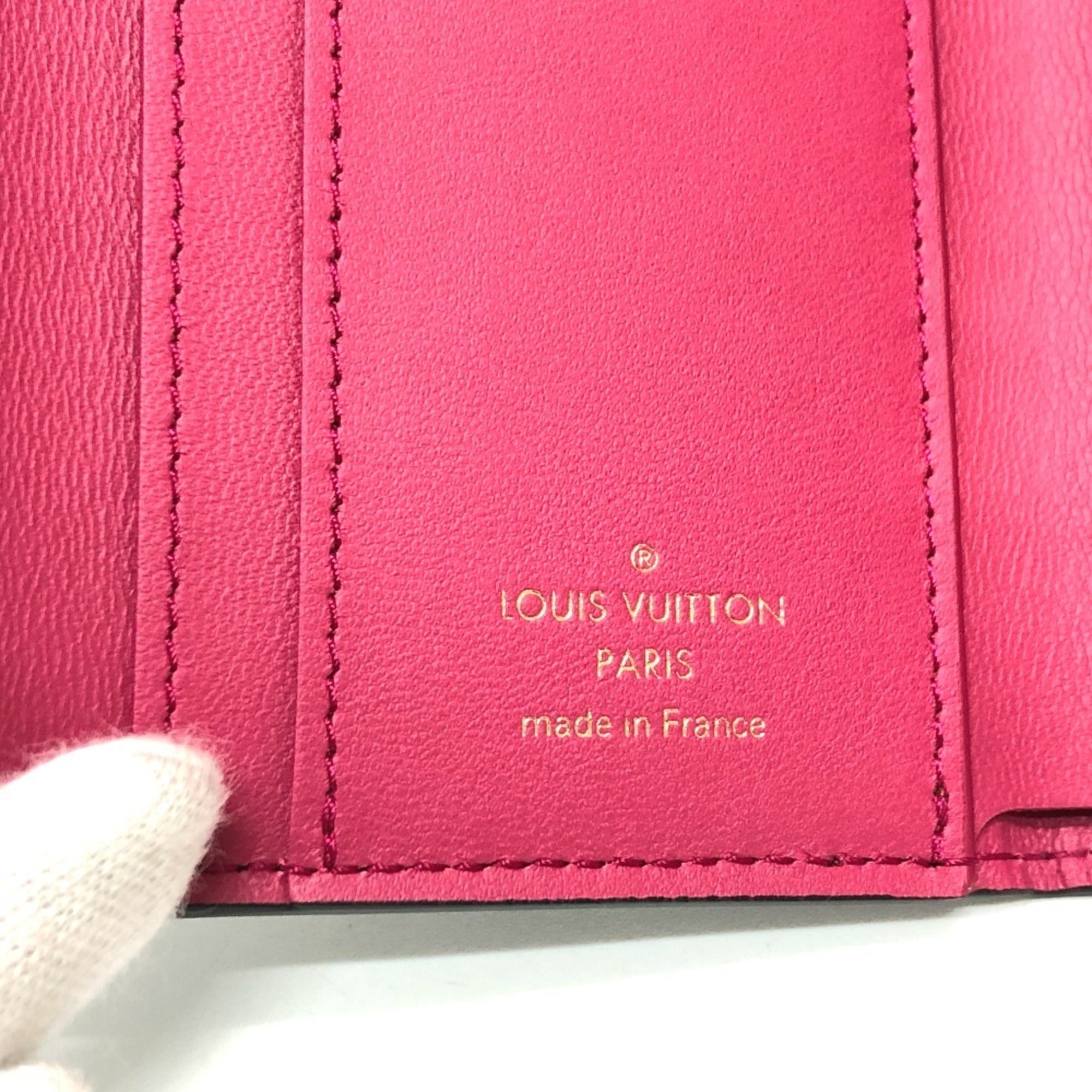 Louis Vuitton Bicolor Black Noir Pink Leather Coin Purse/Coin Case (Pre-Owned)