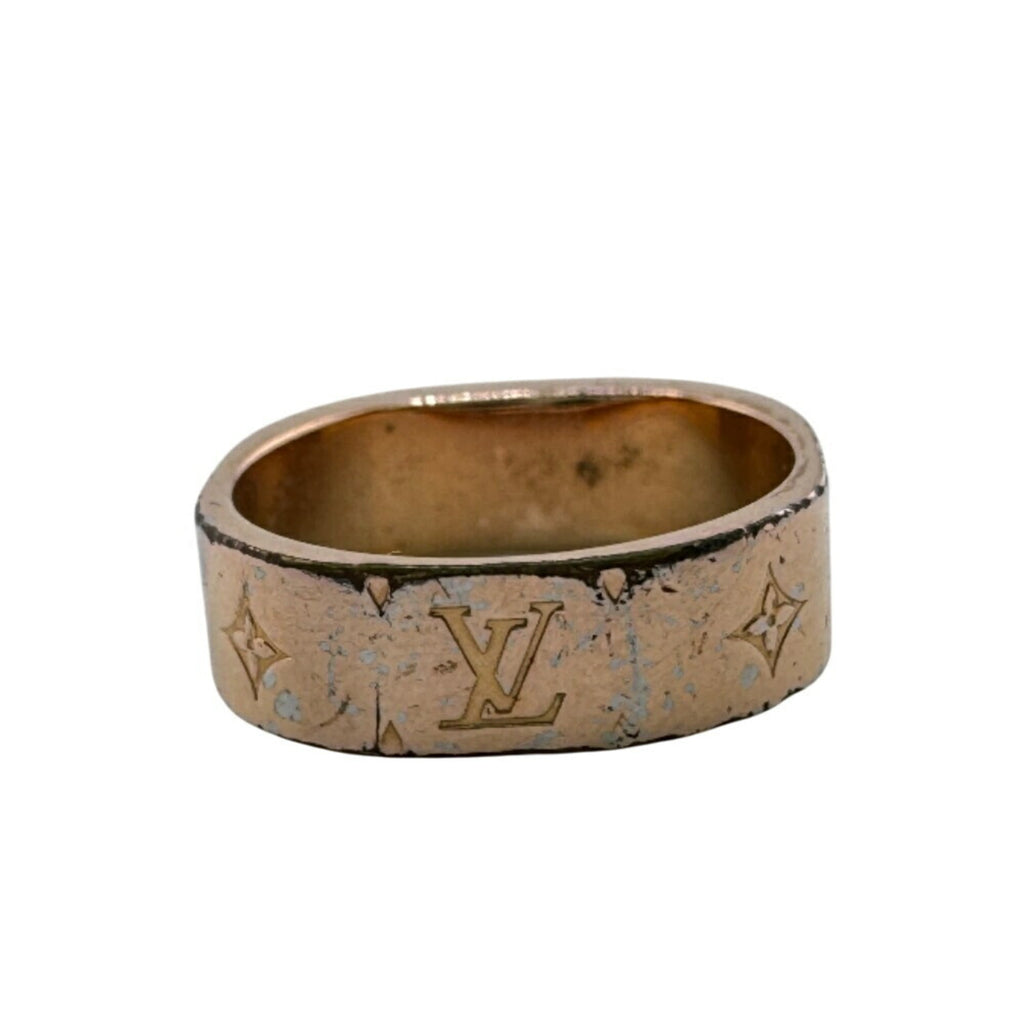 Louis Vuitton Pink Gold Metal Band Ring (Pre-Owned)