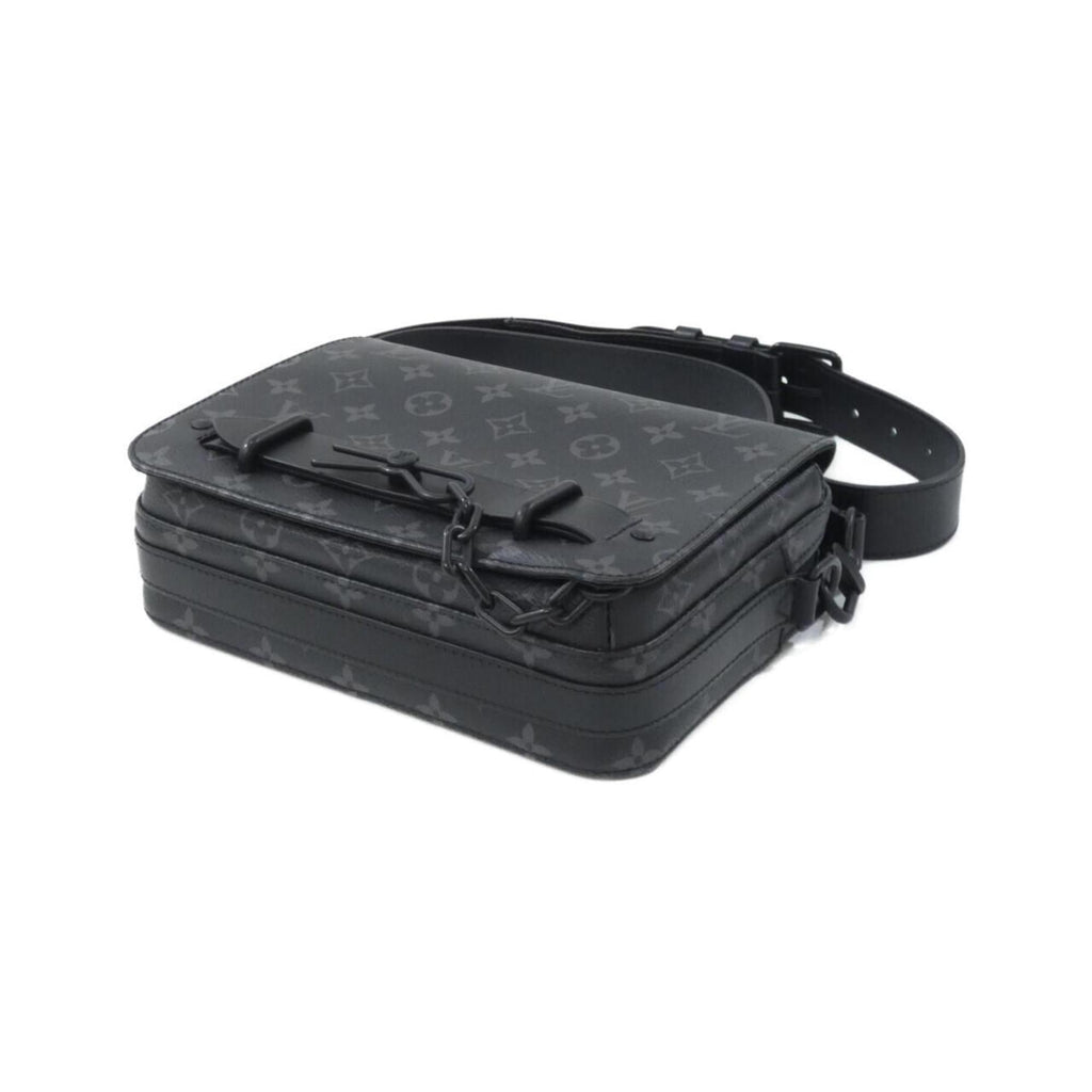 Louis Vuitton Black Coated Canvas Shoulder Bag (Pre-Owned)