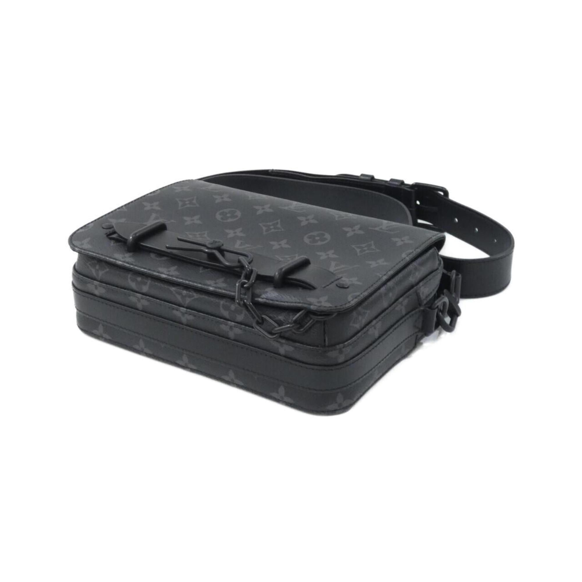 Louis Vuitton Black Coated Canvas Shoulder Bag (Pre-Owned)
