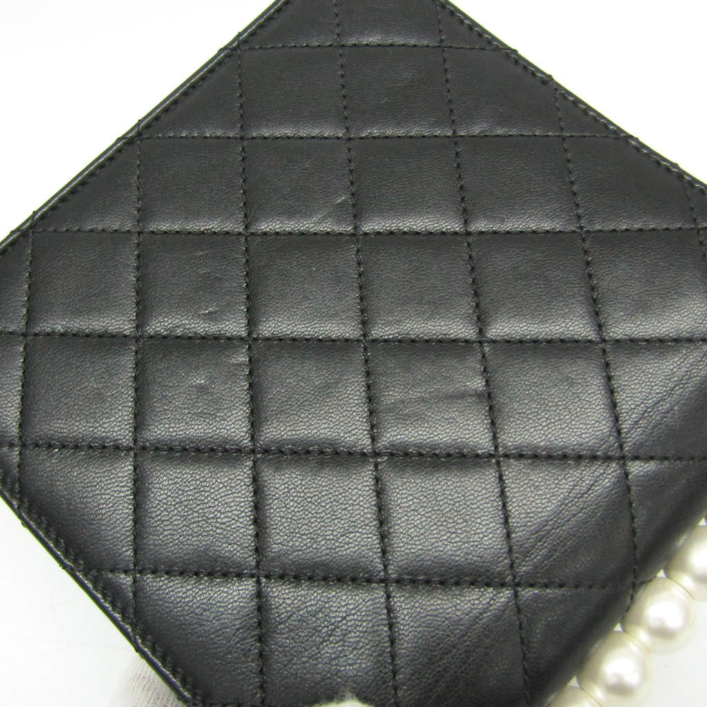 Chic Pearls Flap Bag Quilted Lambskin Mini
