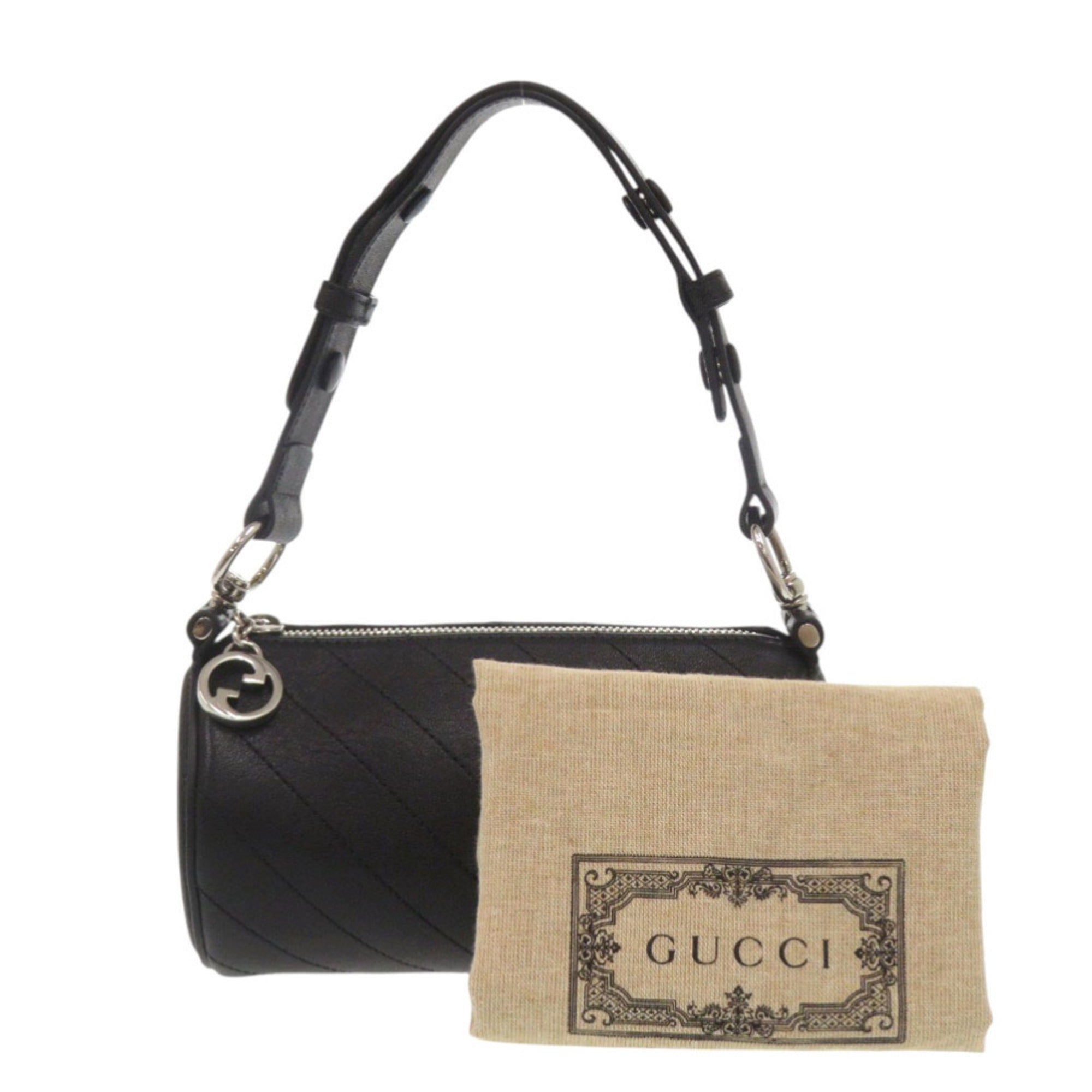 Blondie Shoulder Bag Diagonal Quilted Leather Mini