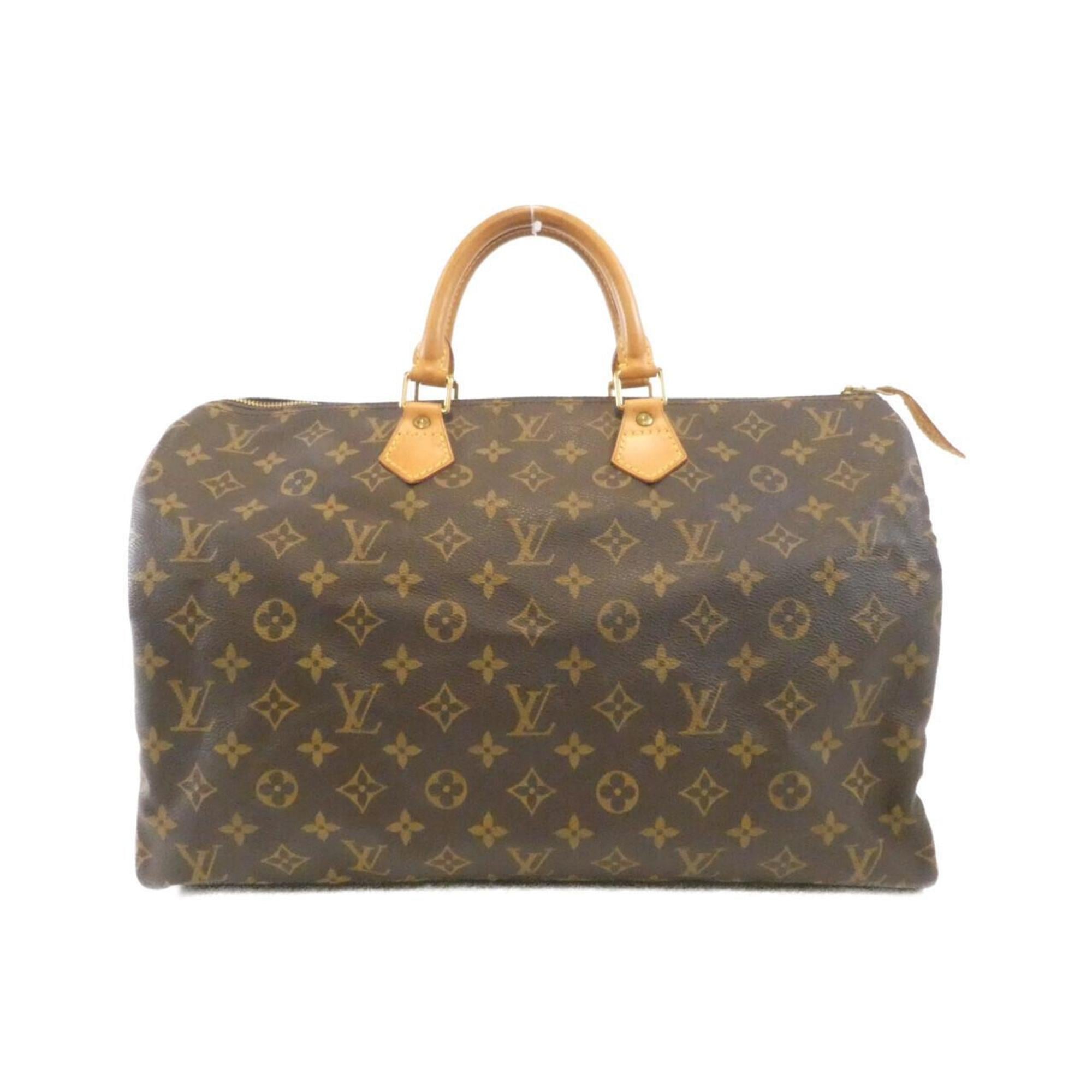 Louis Vuitton Marron Coated Canvas Boston Bag (Pre-Owned)