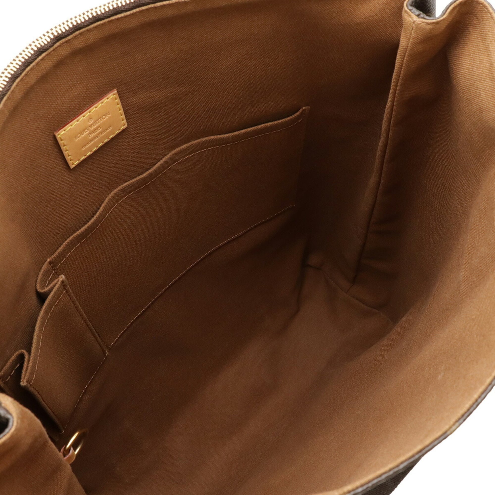 Louis Vuitton Brown Canvas Shoulder Bag Tote Bag (Pre-Owned)