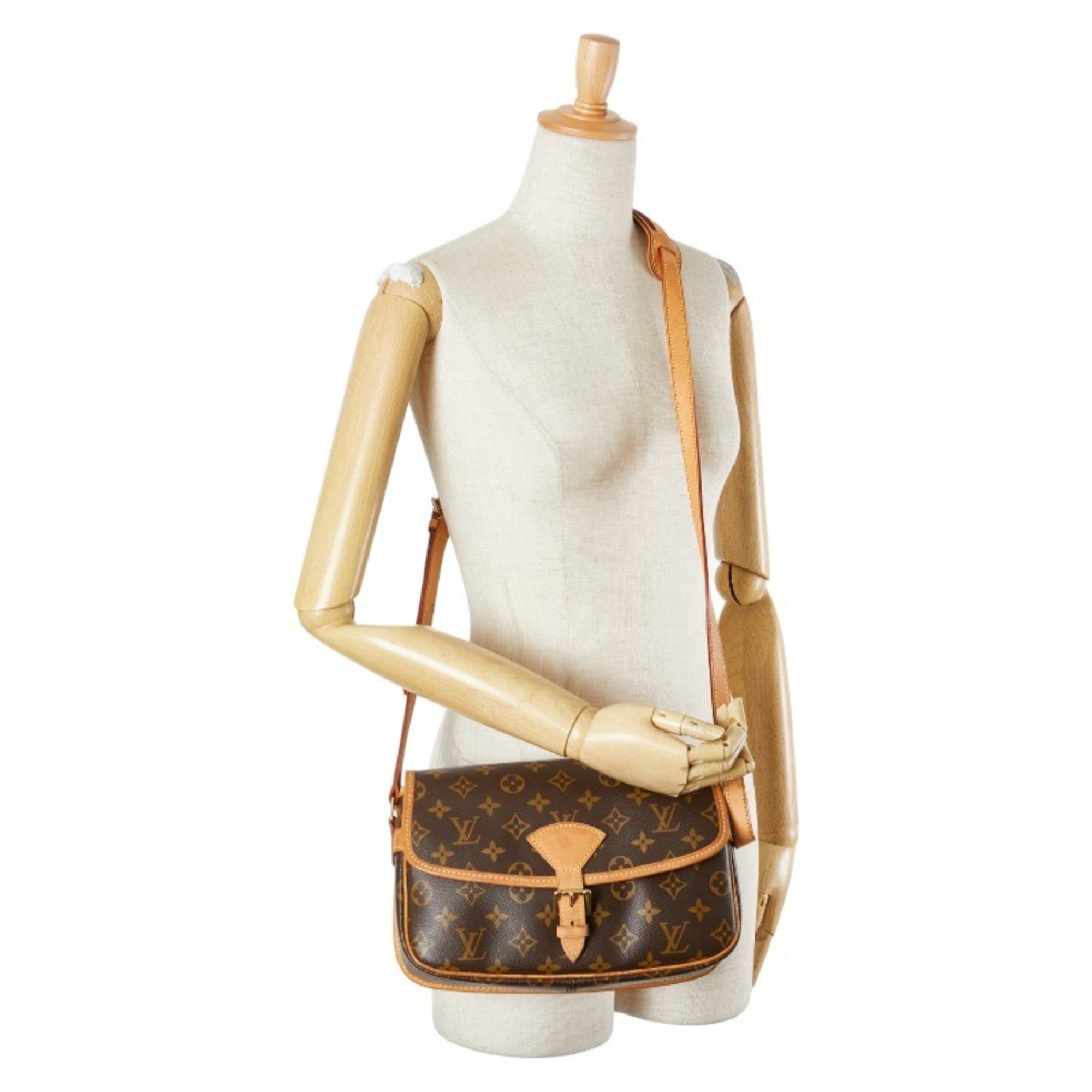 Louis Vuitton Monogram Brown Pvc Leather Shoulder Bag (Pre-Owned)