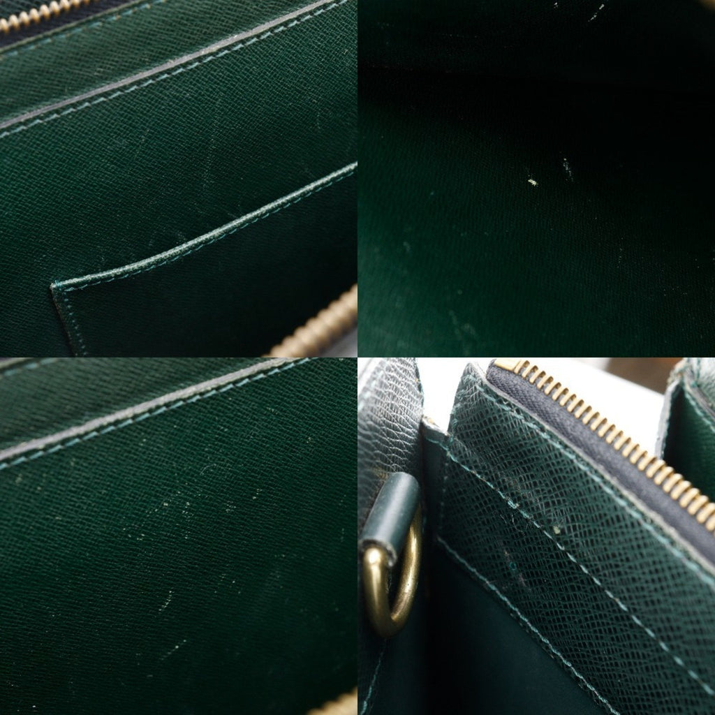 Louis Vuitton Episea Green Taiga Leather Briefcase (Pre-Owned)