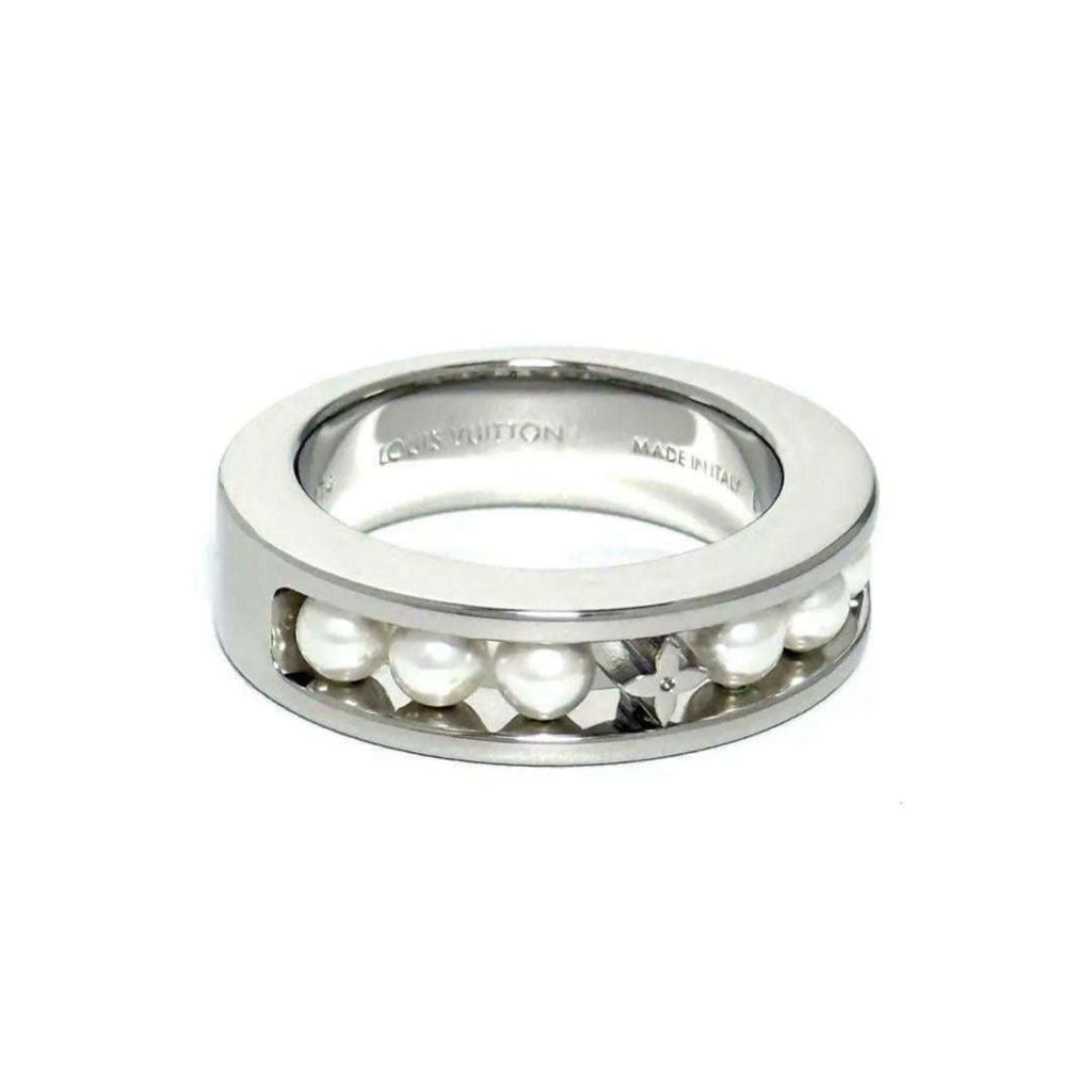 Louis Vuitton Silver 925 Band Ring (Pre-Owned)
