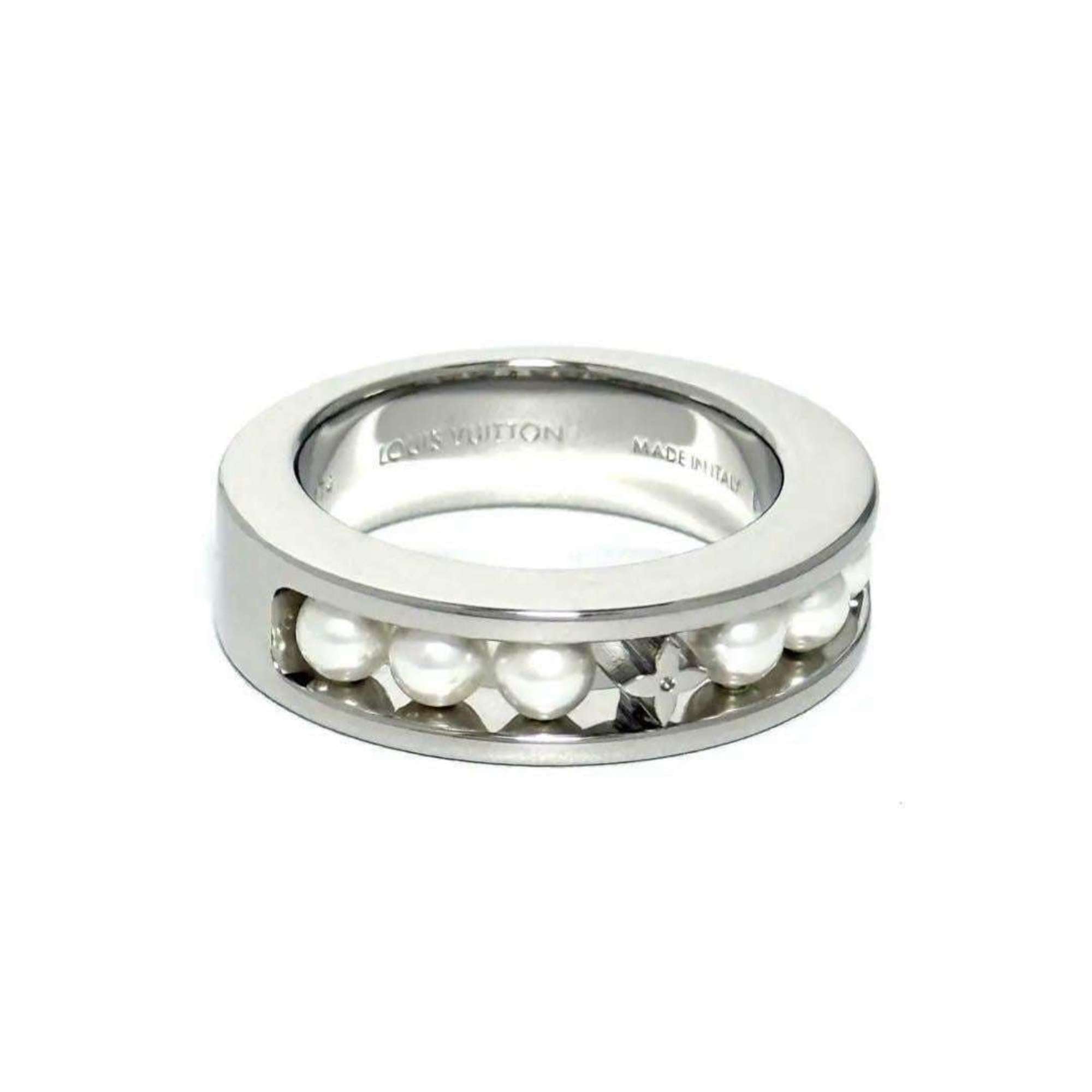 Louis Vuitton Silver 925 Band Ring (Pre-Owned)