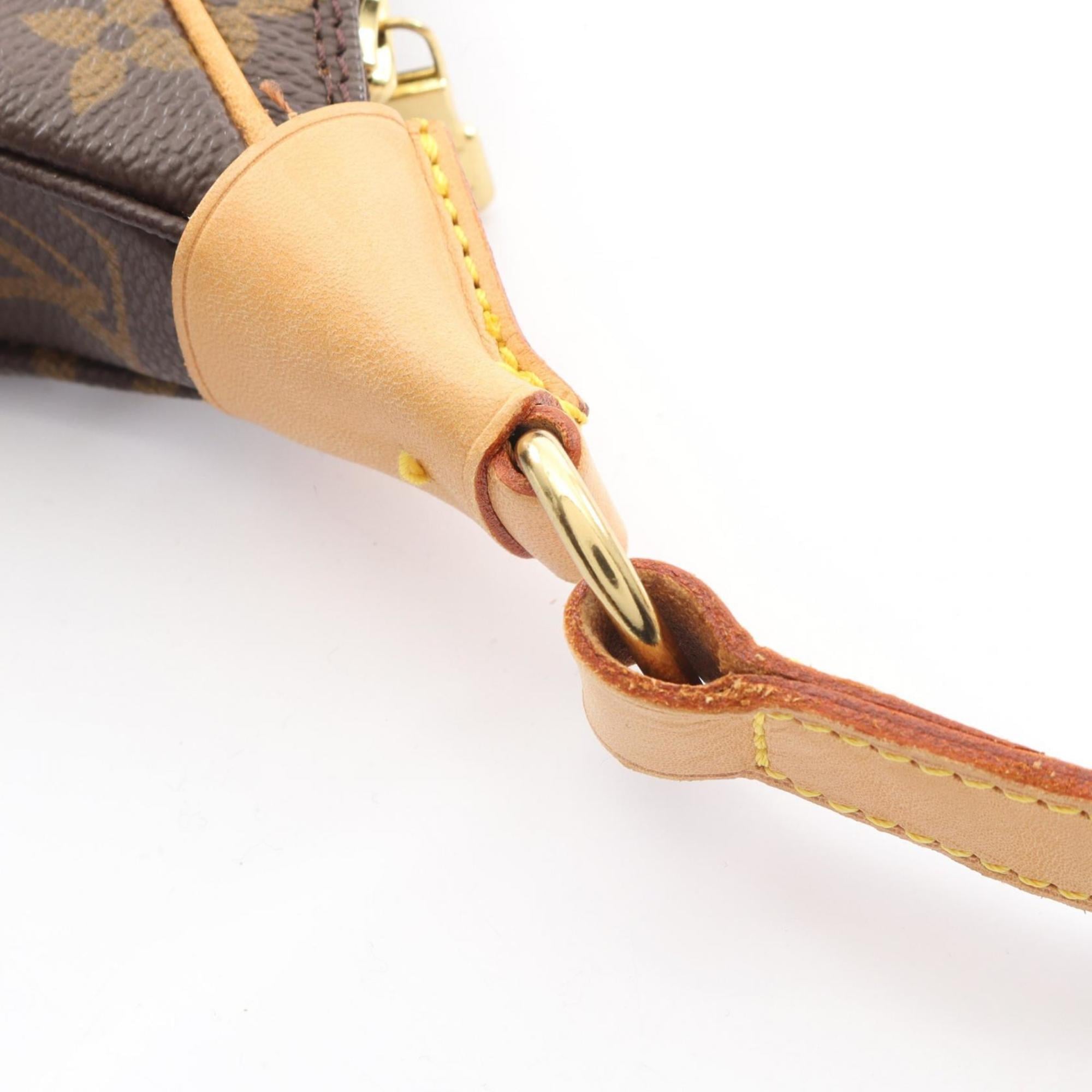 Louis Vuitton Brown Monogram Coated Canvas Leather Shoulder Bag (Pre-Owned)