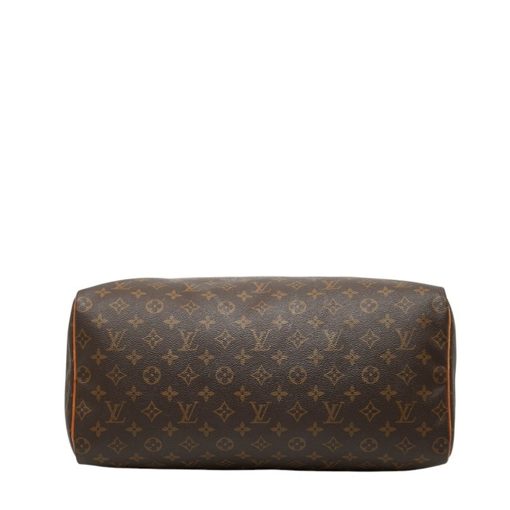 Louis Vuitton Brown Dark Brown Pvc Leather Boston Bag Handbag (Pre-Owned)