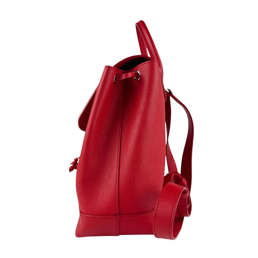 Louis Vuitton Red Color Leather Backpack (Pre-Owned)