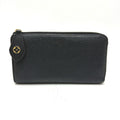 Louis Vuitton Black Leather Long Wallet (Bi-Fold) (Pre-Owned)