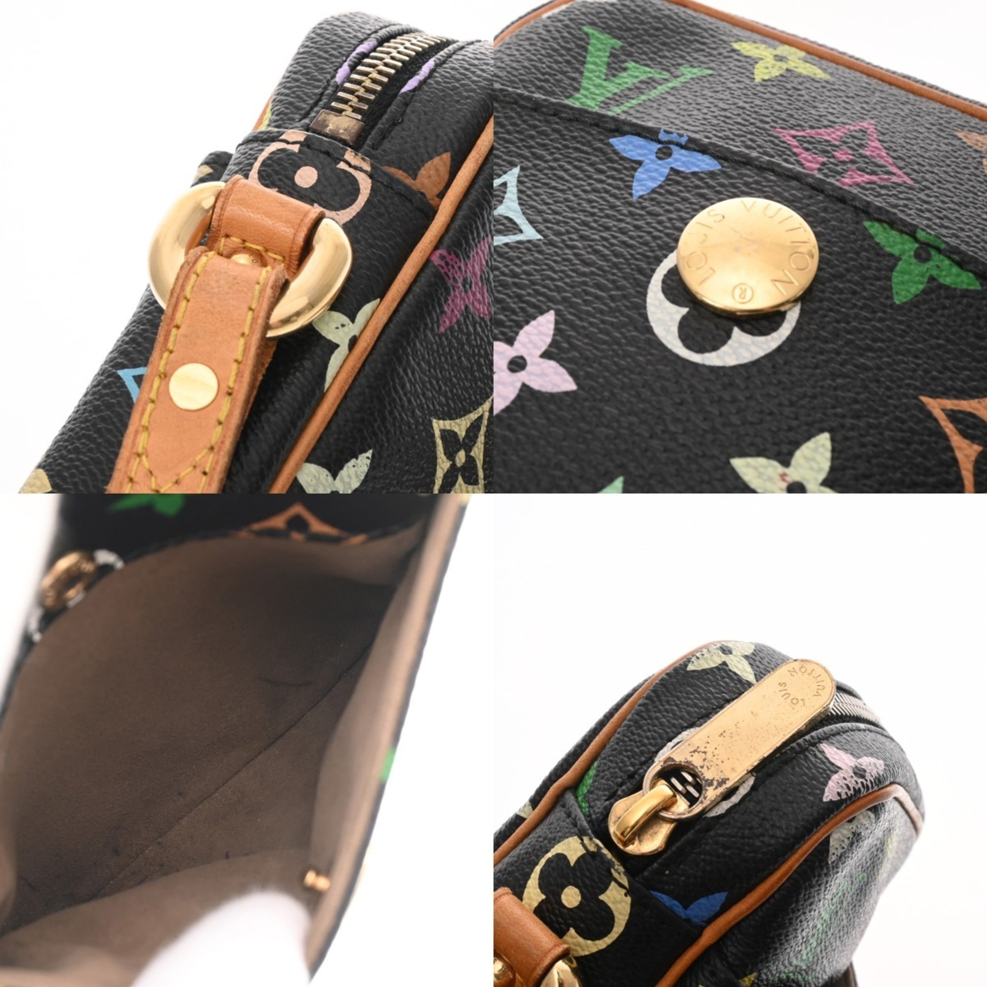 Louis Vuitton Multi-Color Noir Monogram Multicolore Shoulder Bag (Pre-Owned)