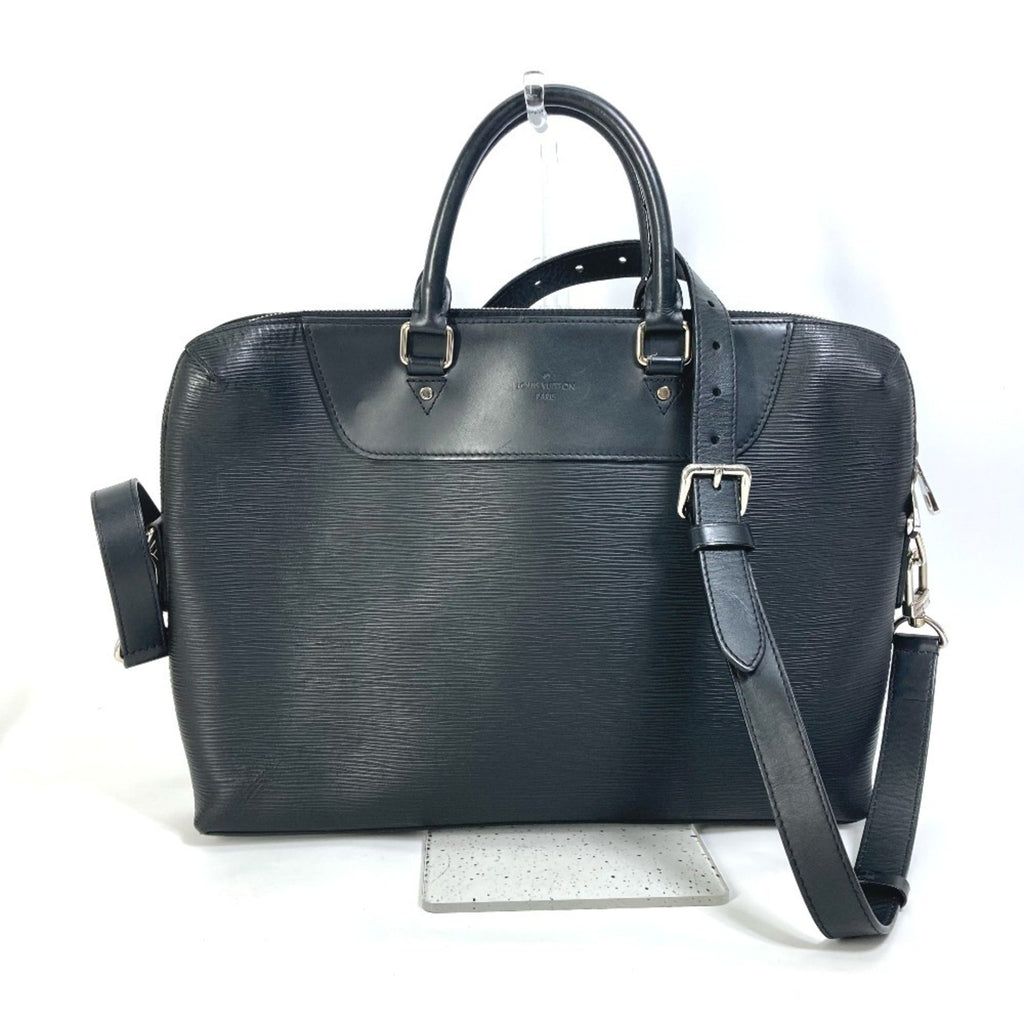 Louis Vuitton Epi Black Noir Epi Leather Briefcase Shoulder Bag (Pre-Owned)