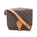 Louis Vuitton Monogram Brown Coated Canvas Leather Shoulder Bag (Pre-Owned)