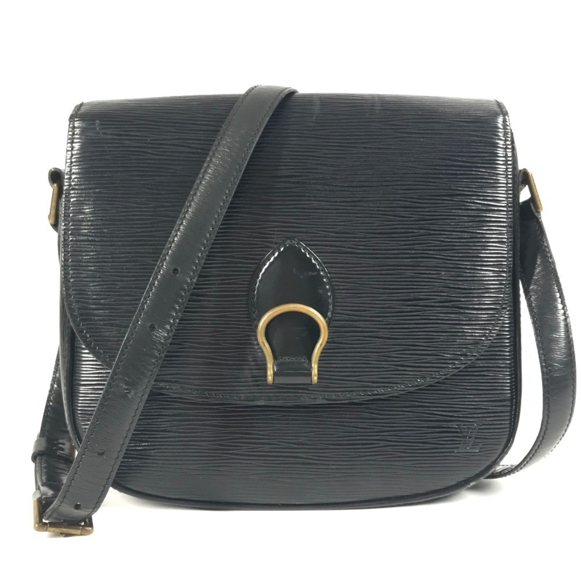 Louis Vuitton Black Noir Epi Leather Shoulder Bag (Pre-Owned)