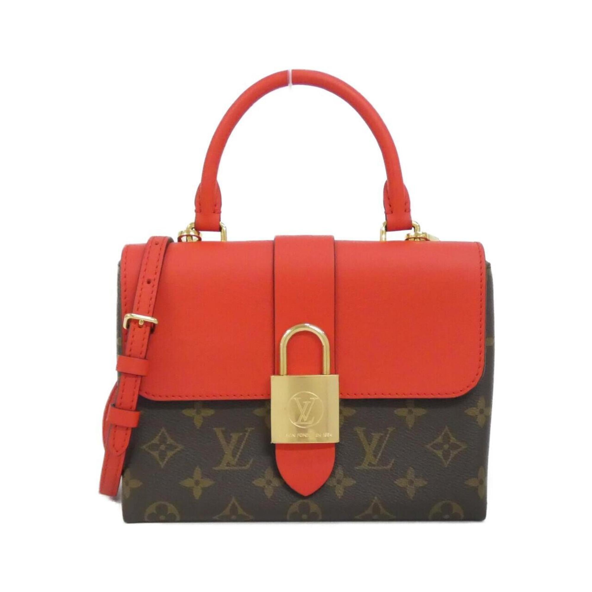 Louis Vuitton Brown Coquelicots Red Color Coated Canvas Leather Handbag (Pre-Owned)