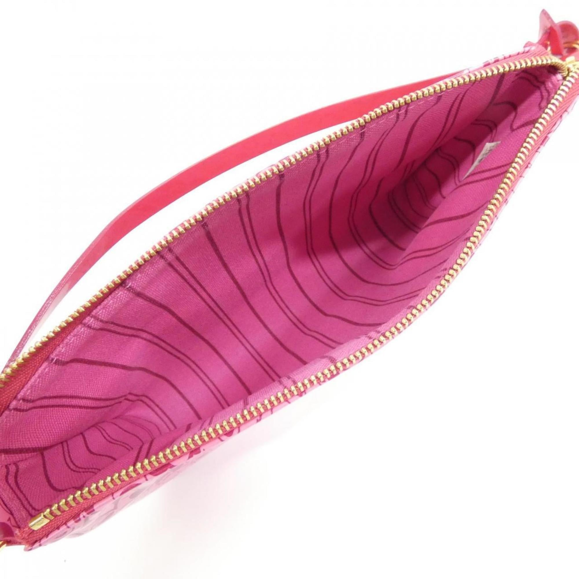 Louis Vuitton Rose Pvc Pochette Pouch (Pre-Owned)