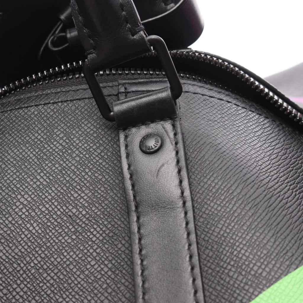 Louis Vuitton Black Multi-Color Noir Leather Boston Bag (Pre-Owned)